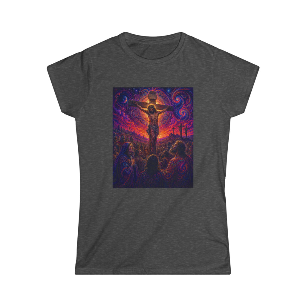 Psychedelic Crucifixion Women's Tee - Visionary Art