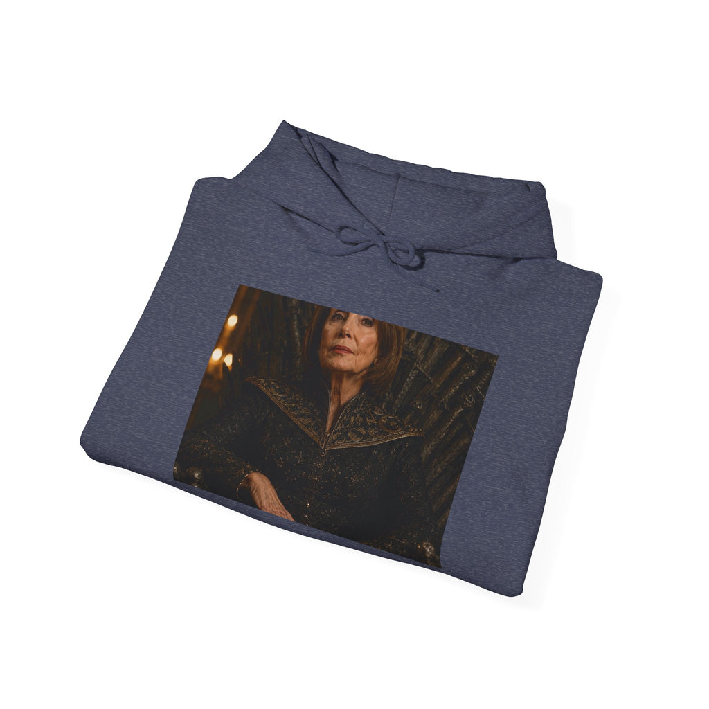 Pelosi Queen Throne Hoodie - Political Parody Sweatshirt