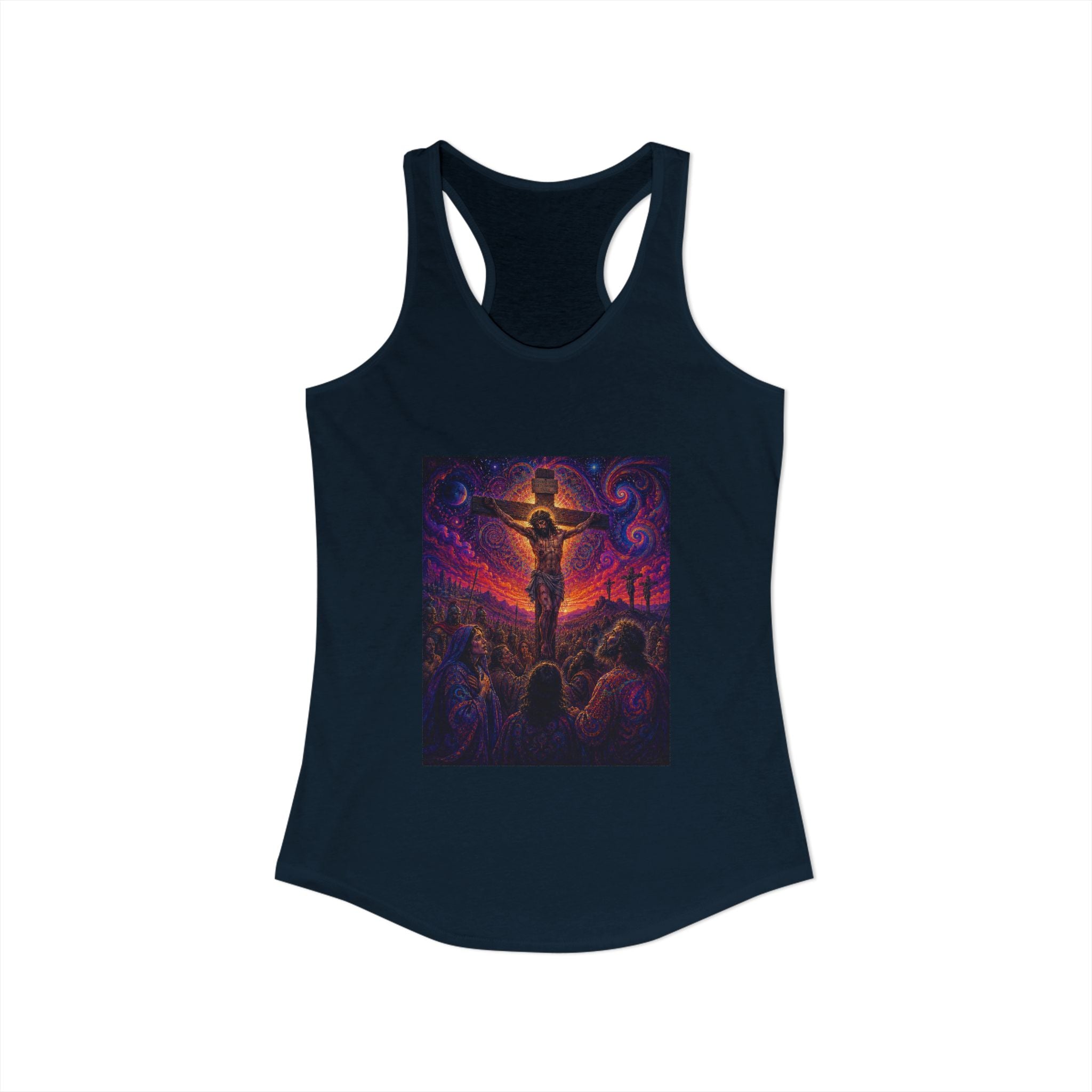 Psychedelic Crucifixion Women's Racerback Tank