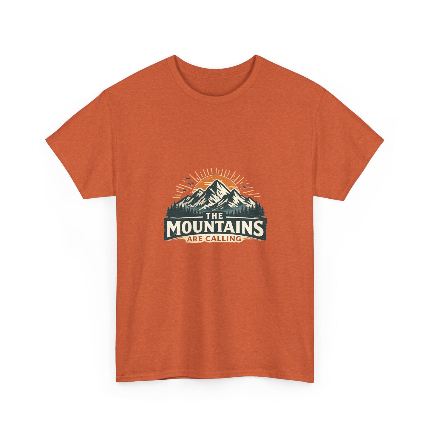 The Mountains Are Calling Unisex Heavy Cotton Tee