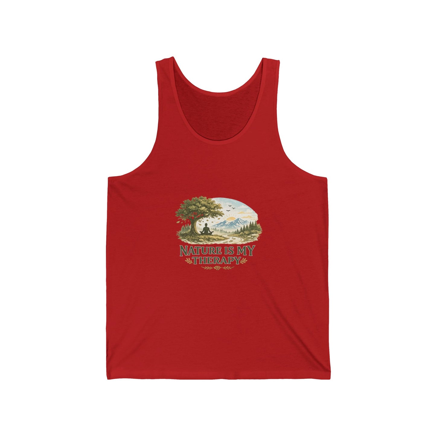 Nature Is My Therapy Unisex Jersey Tank