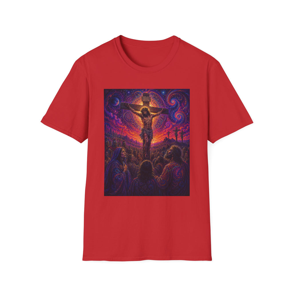 Psychedelic Crucifixion T-Shirt - Visionary Religious Art