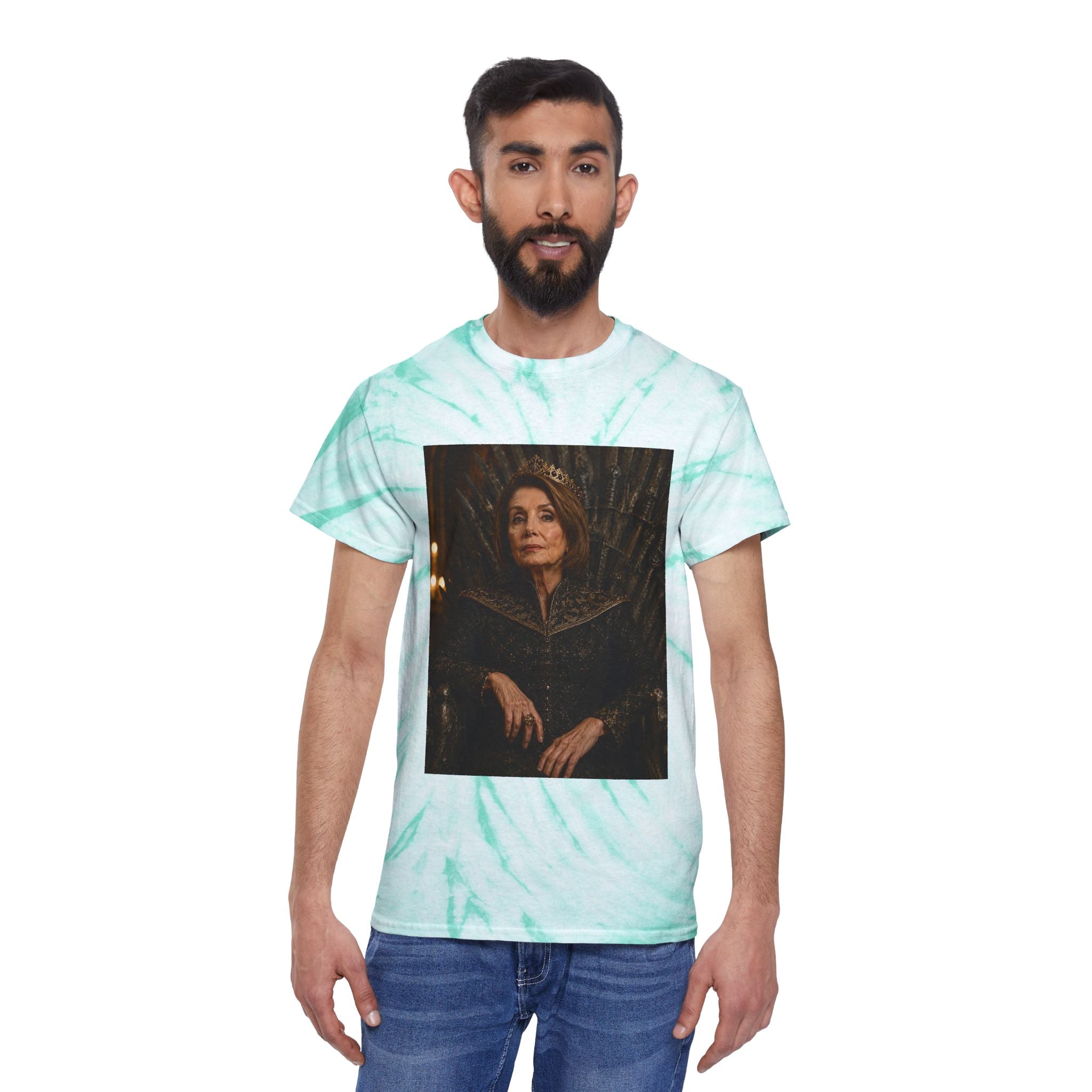 Pelosi Queen Throne Tie-Dye Cyclone Tee