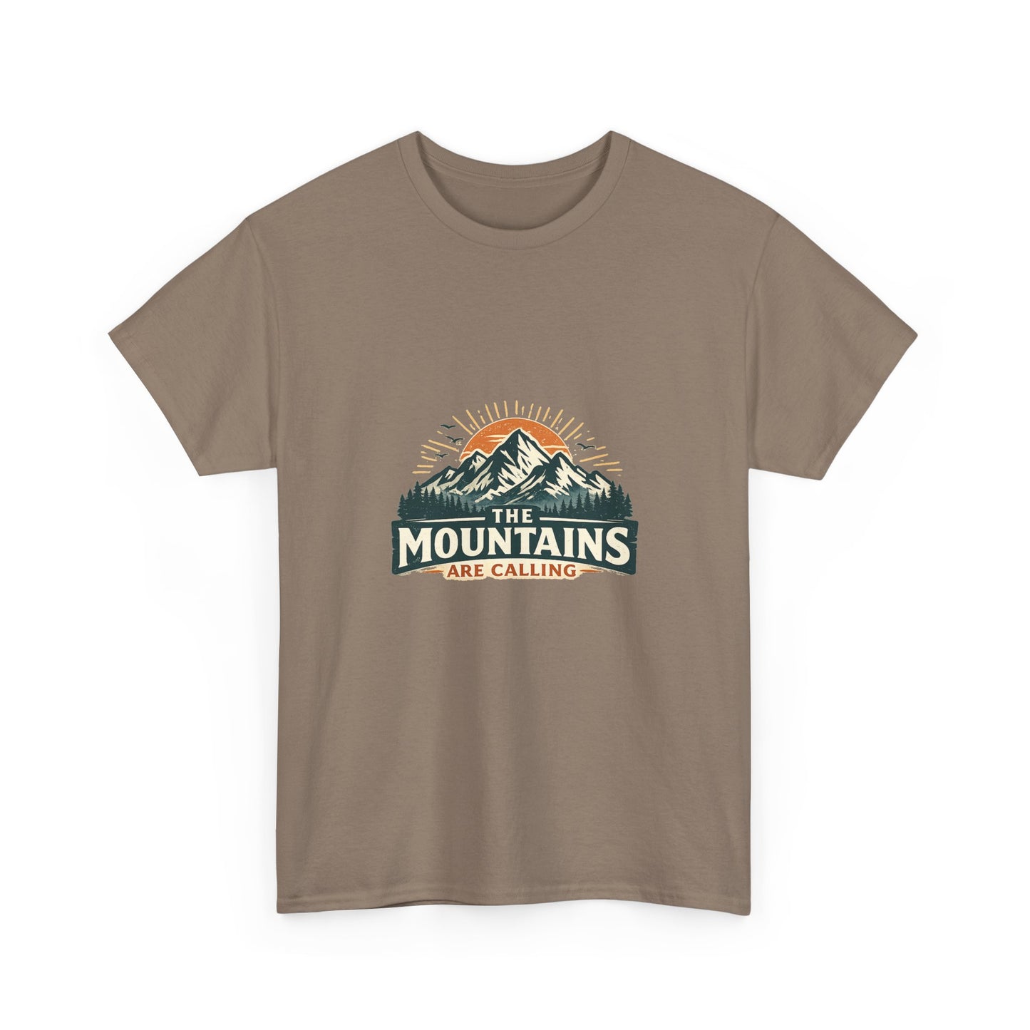 The Mountains Are Calling Unisex Heavy Cotton Tee