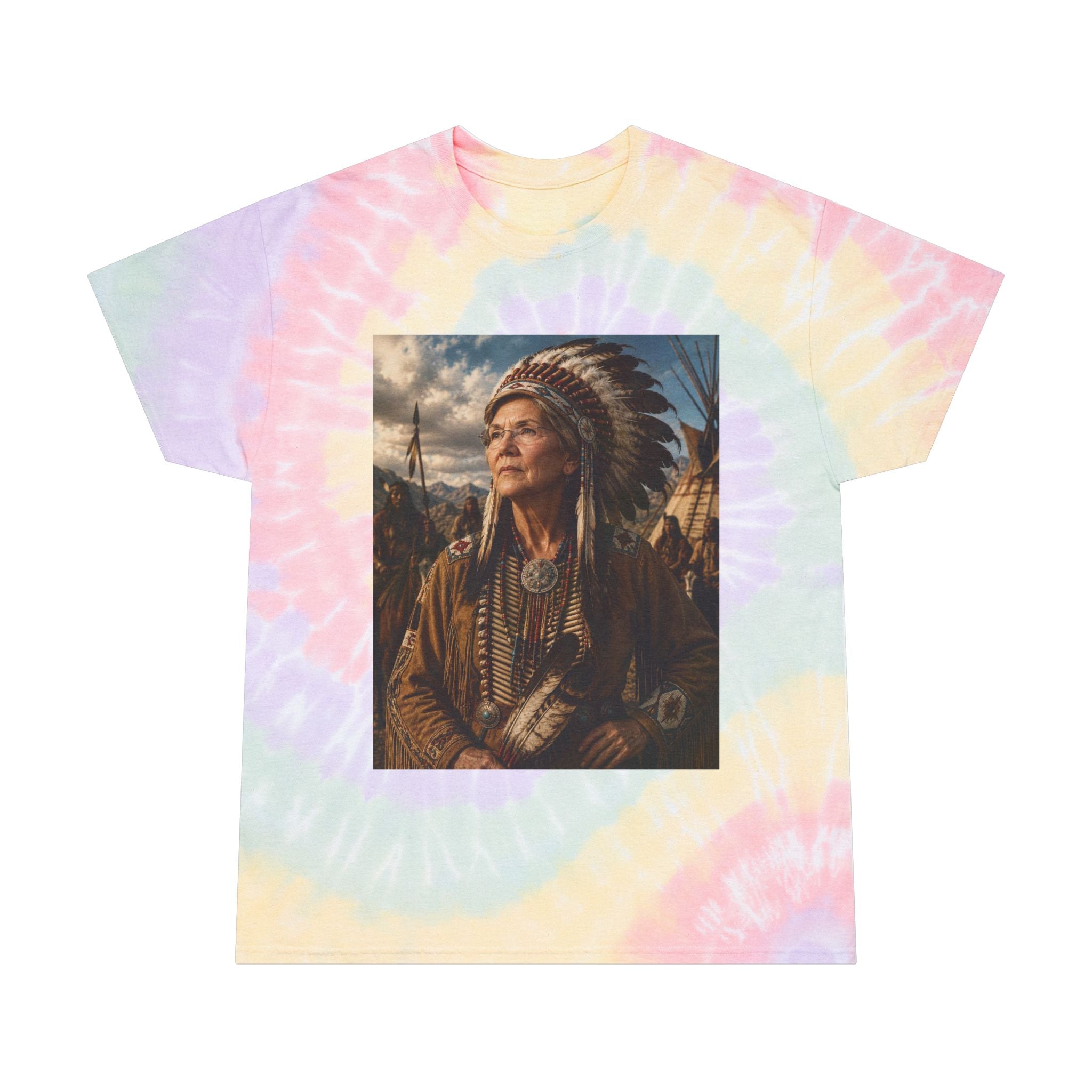 Elizabeth Warren Chief Tie-Dye Spiral Tee