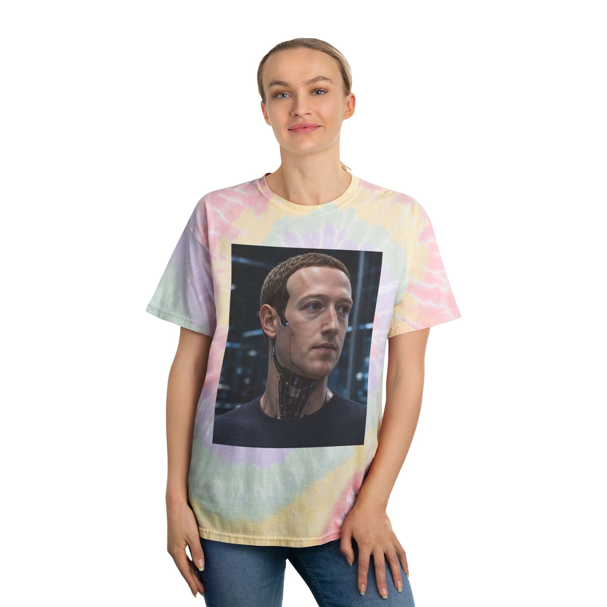 Zuckerberg Android Tie-Dye Spiral Tee