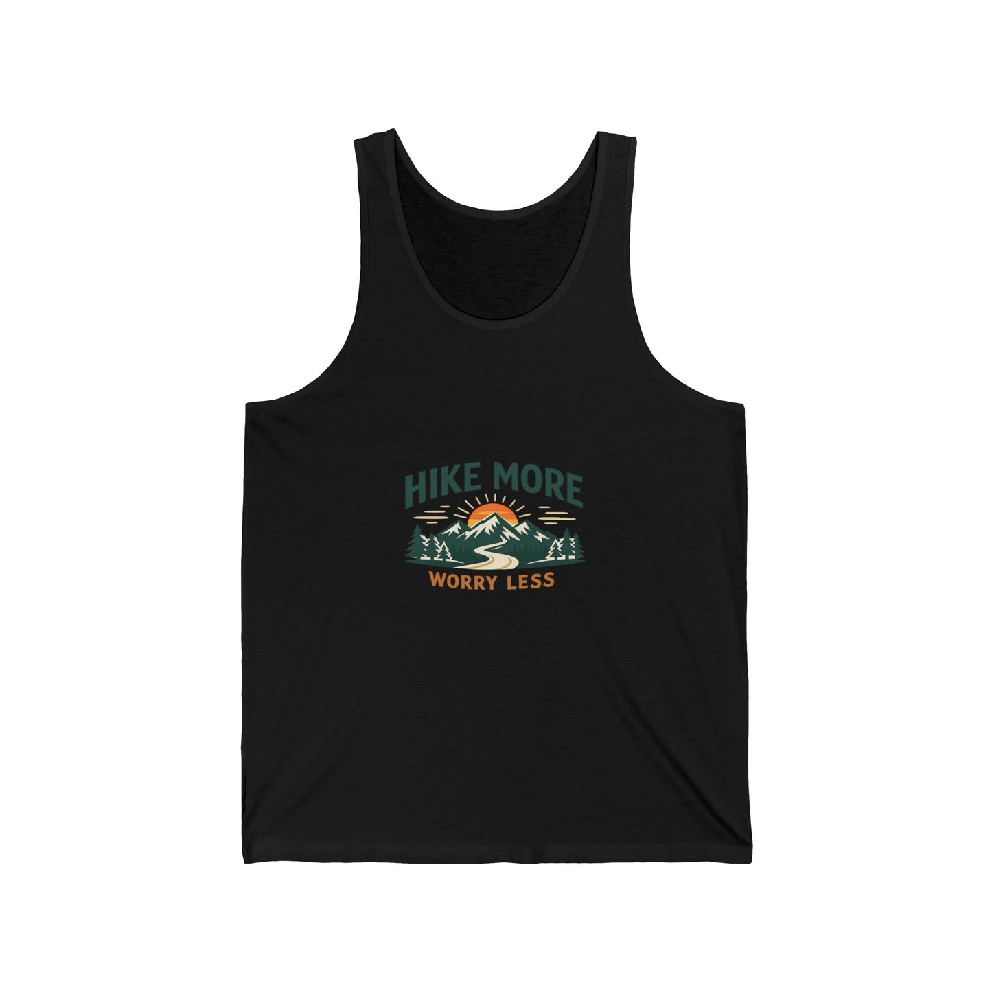 Hike More Worry Less Unisex Jersey Tank