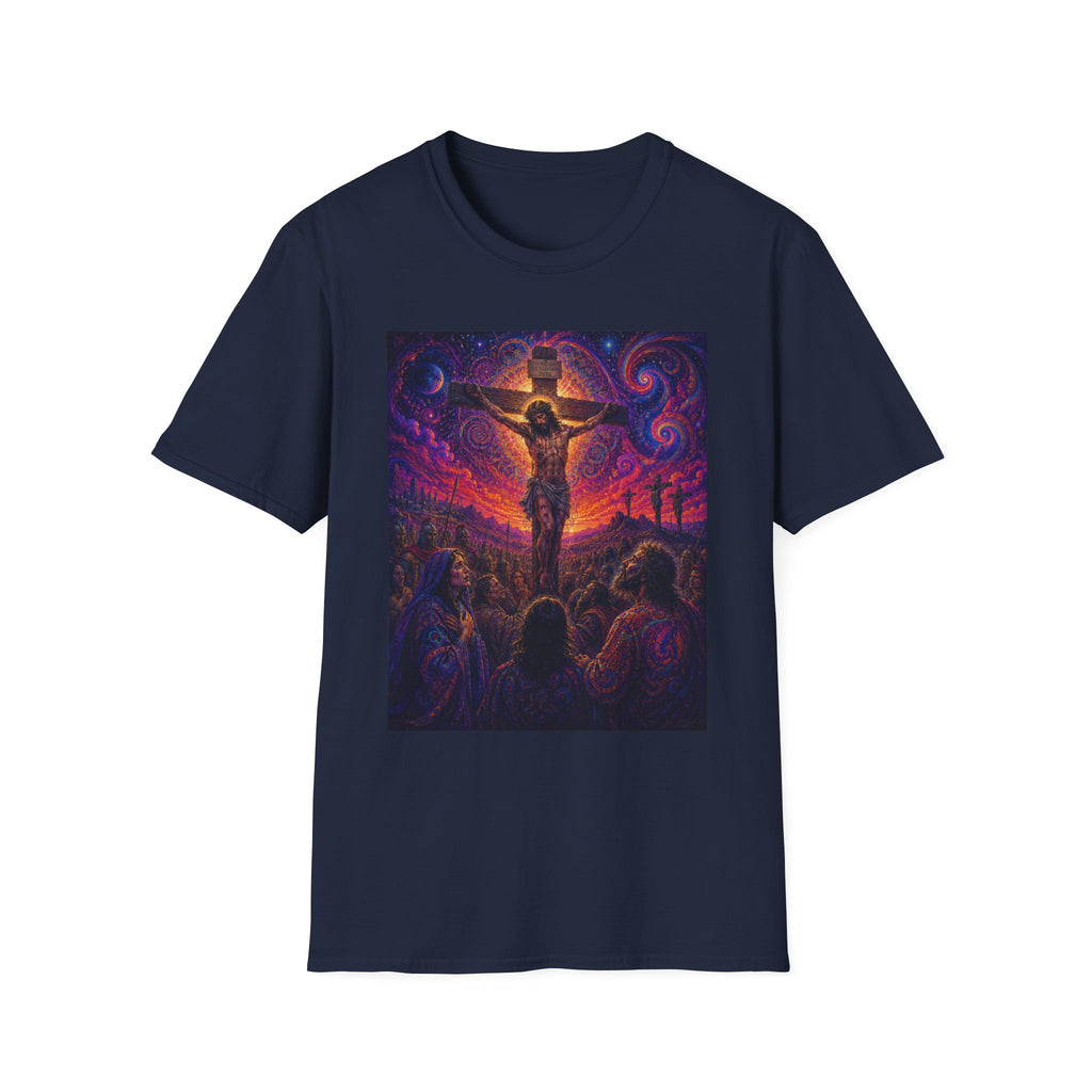 Psychedelic Crucifixion T-Shirt - Visionary Religious Art