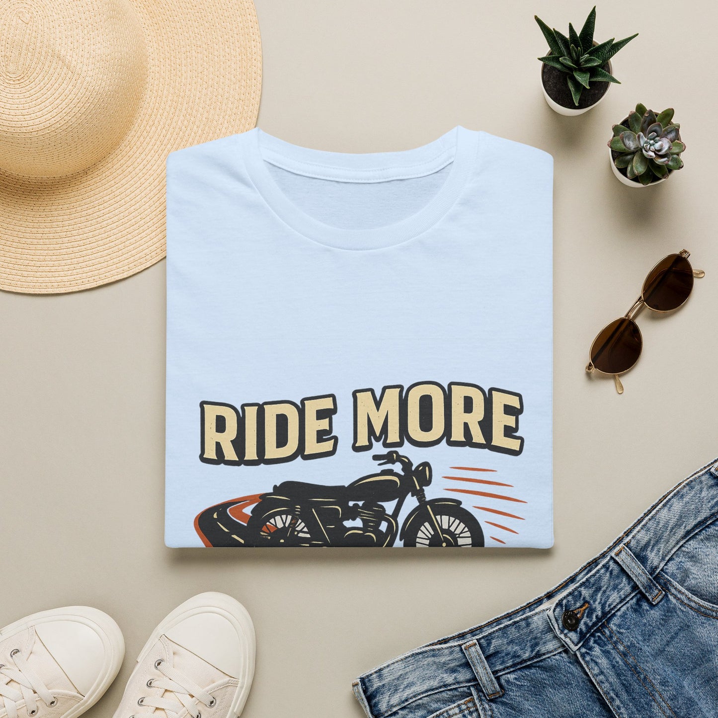 Ride More Worry Less T-Shirt