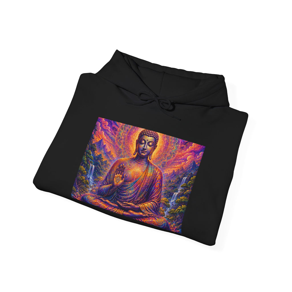 Cosmic Buddha Hoodie - Visionary Spiritual Art