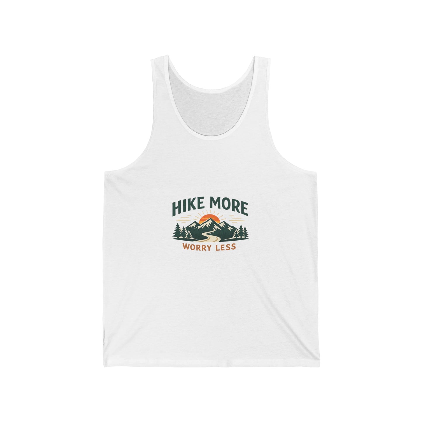 Hike More Worry Less Unisex Jersey Tank