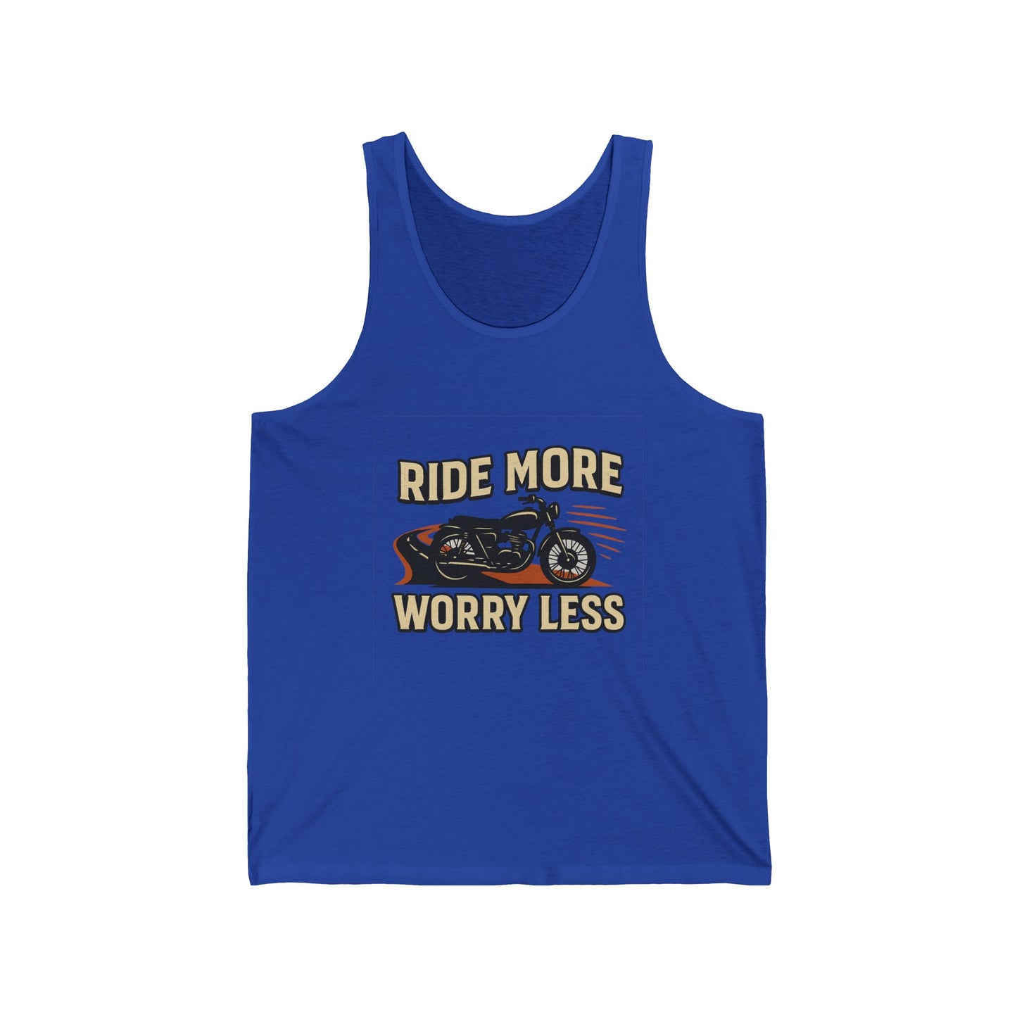 Ride More Worry Less Unisex Jersey Tank