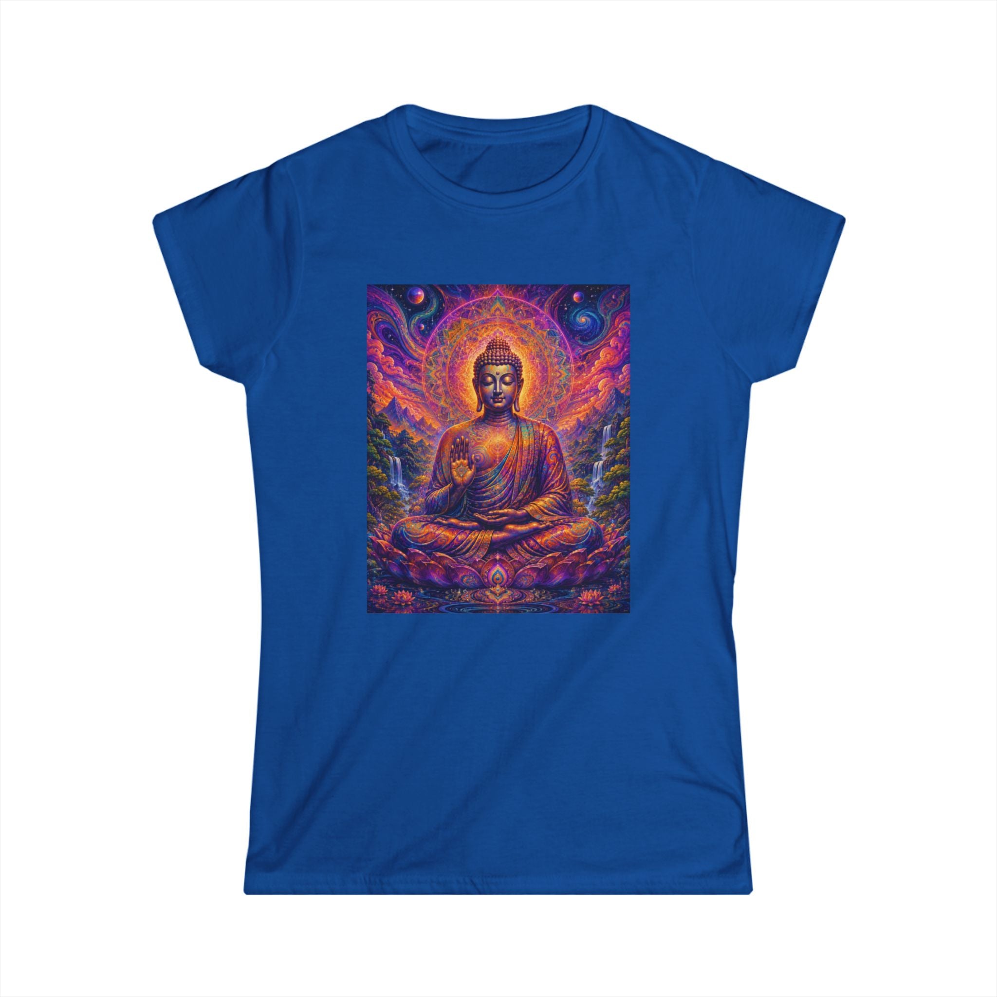 Cosmic Buddha Women's Tee - Visionary Art