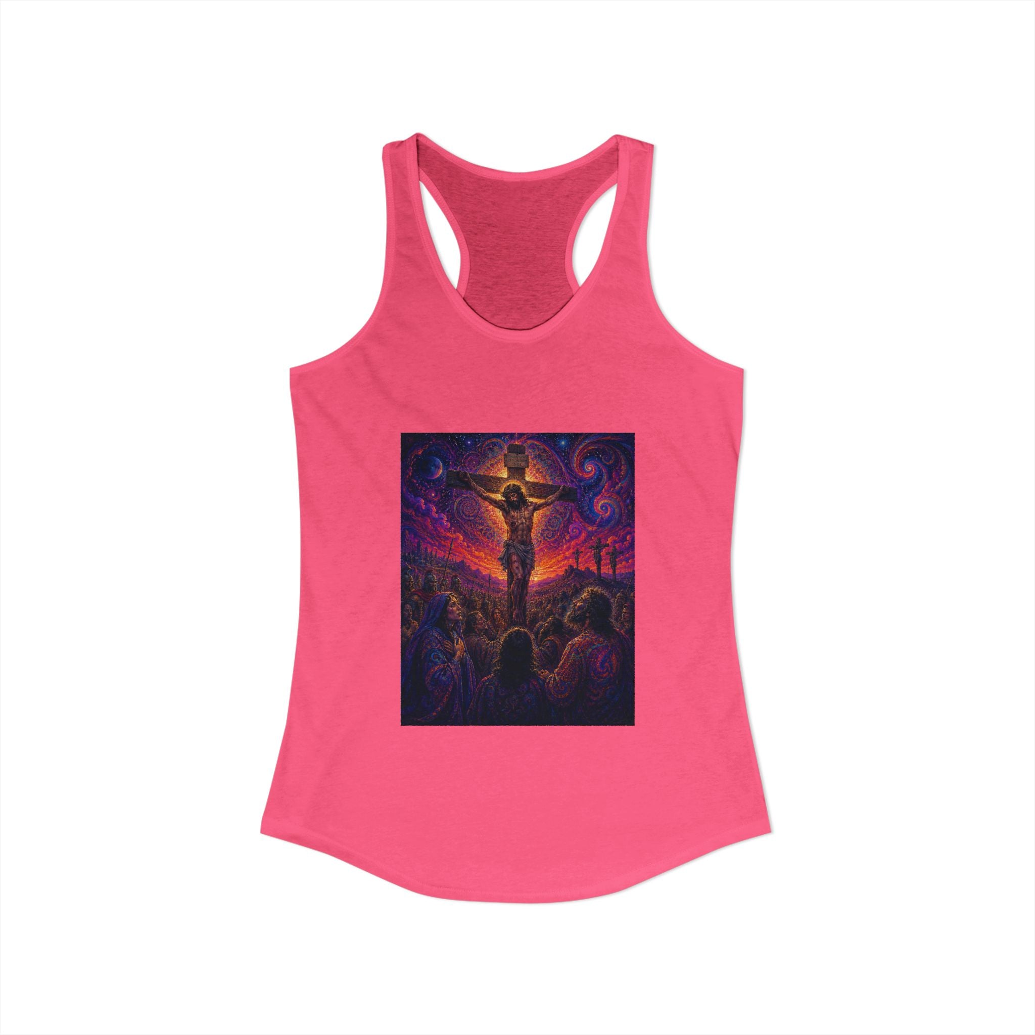 Psychedelic Crucifixion Women's Racerback Tank