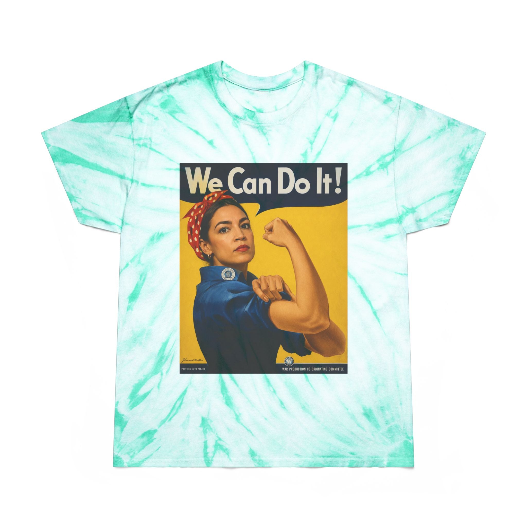 AOC Rosie Riveter Tie-Dye Cyclone Tee