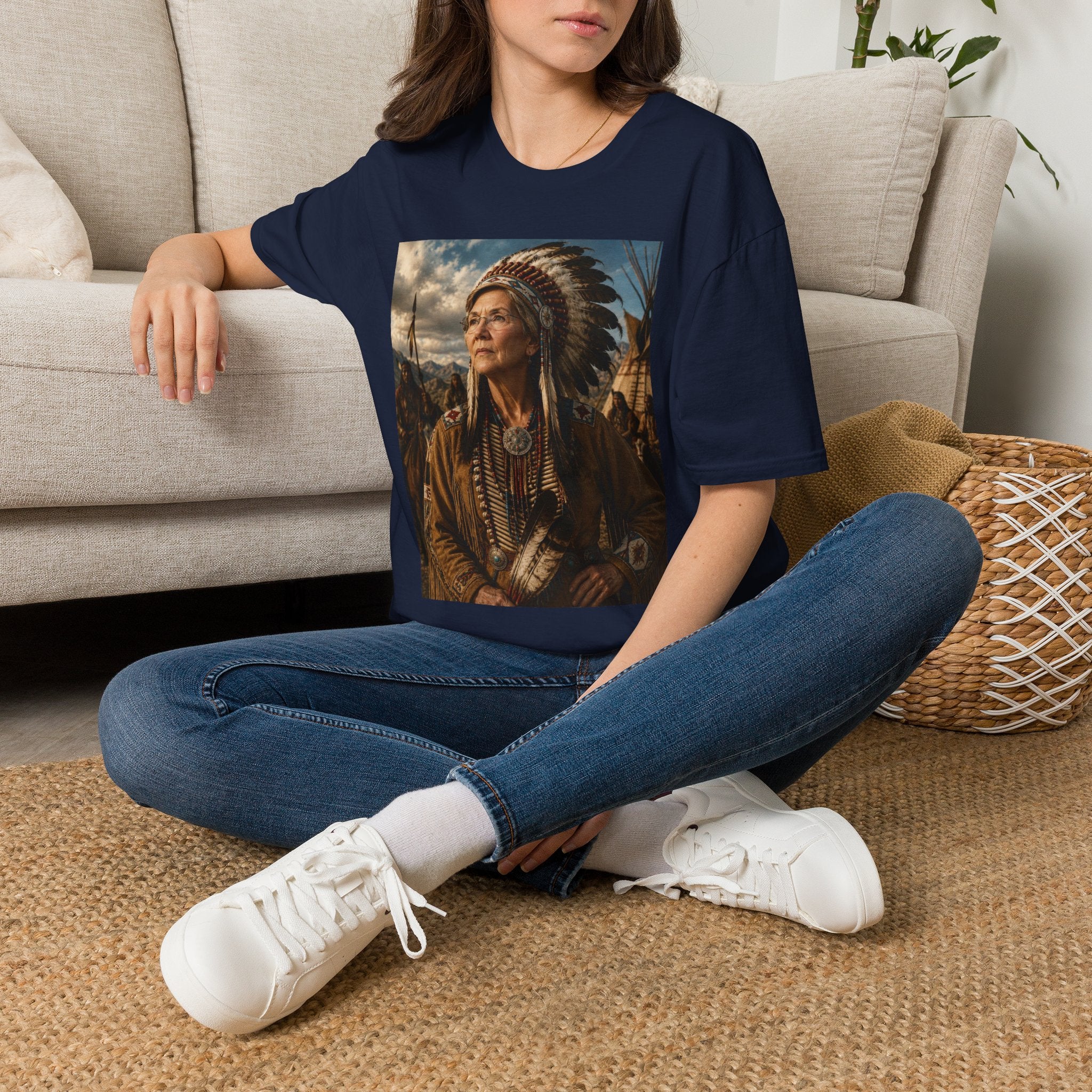 Elizabeth Warren Chief T-Shirt - Political Parody Tee