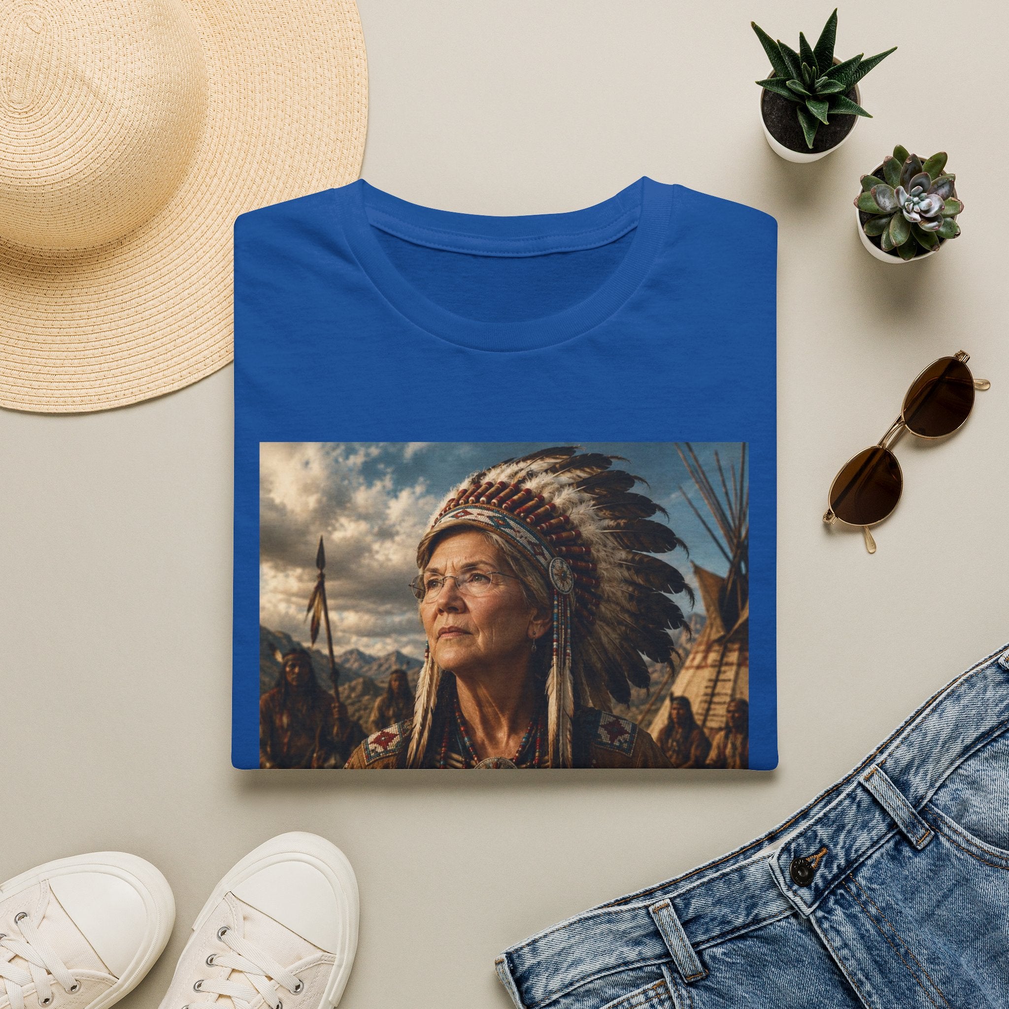 Elizabeth Warren Chief T-Shirt - Political Parody Tee