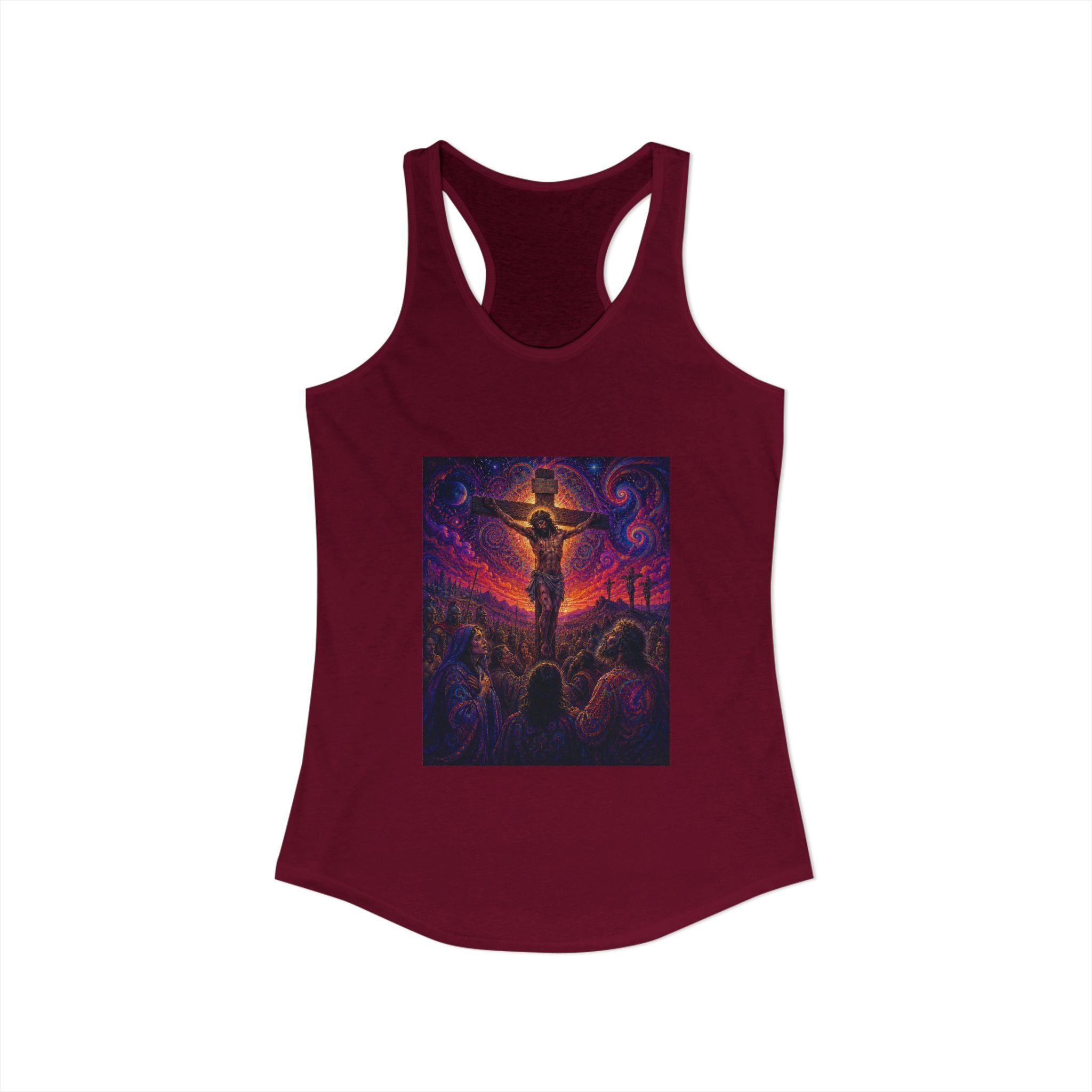 Psychedelic Crucifixion Women's Racerback Tank