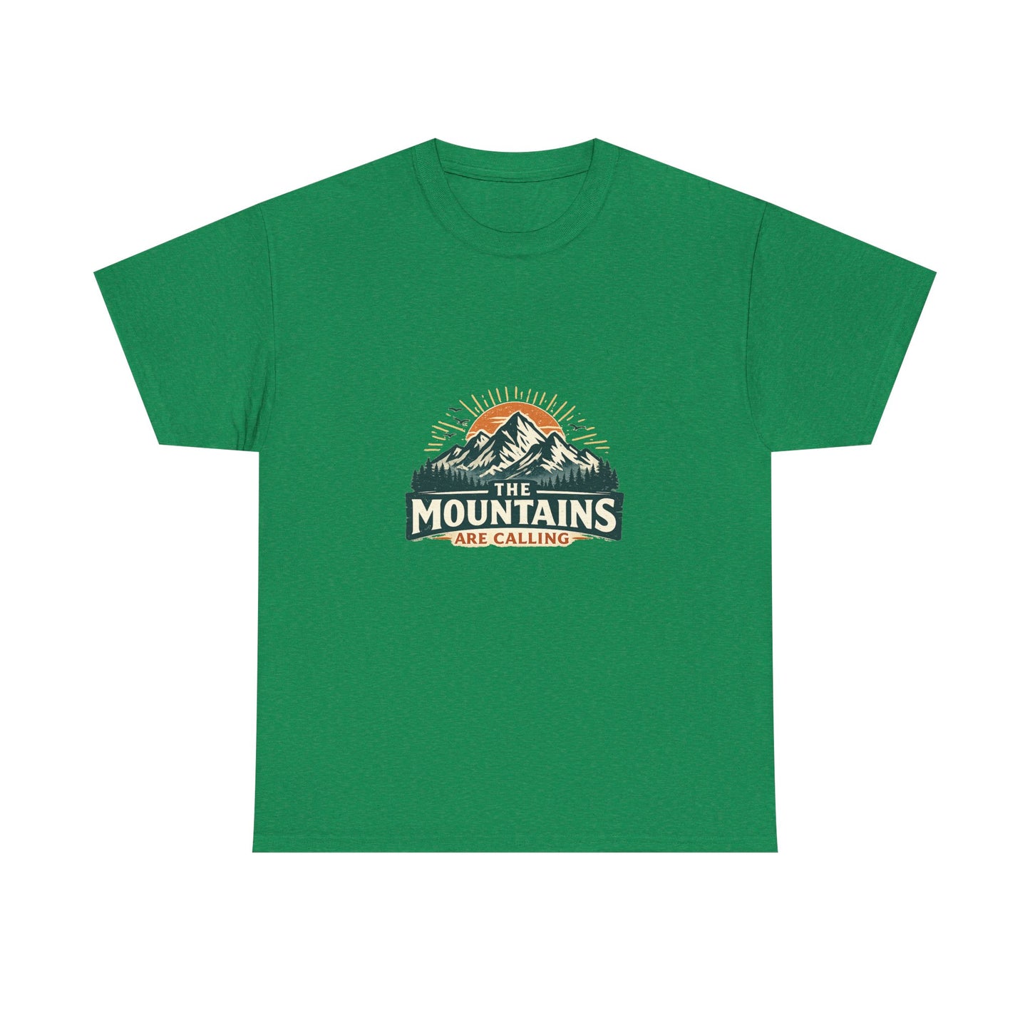 The Mountains Are Calling Unisex Heavy Cotton Tee