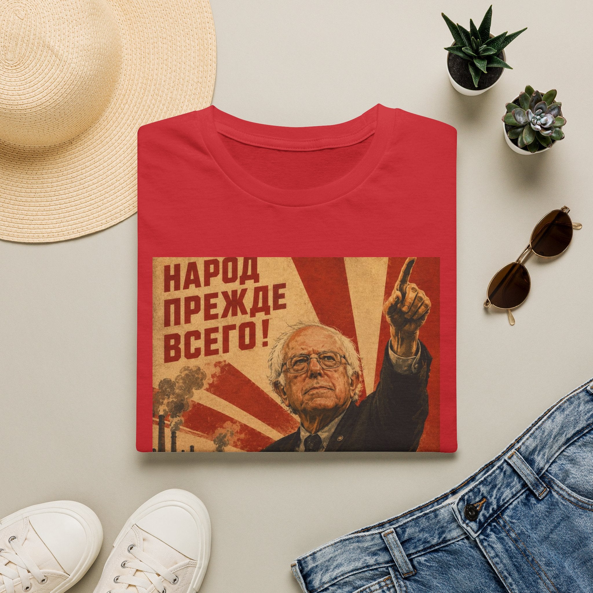 Bernie Soviet Poster T-Shirt - Political Parody Tee