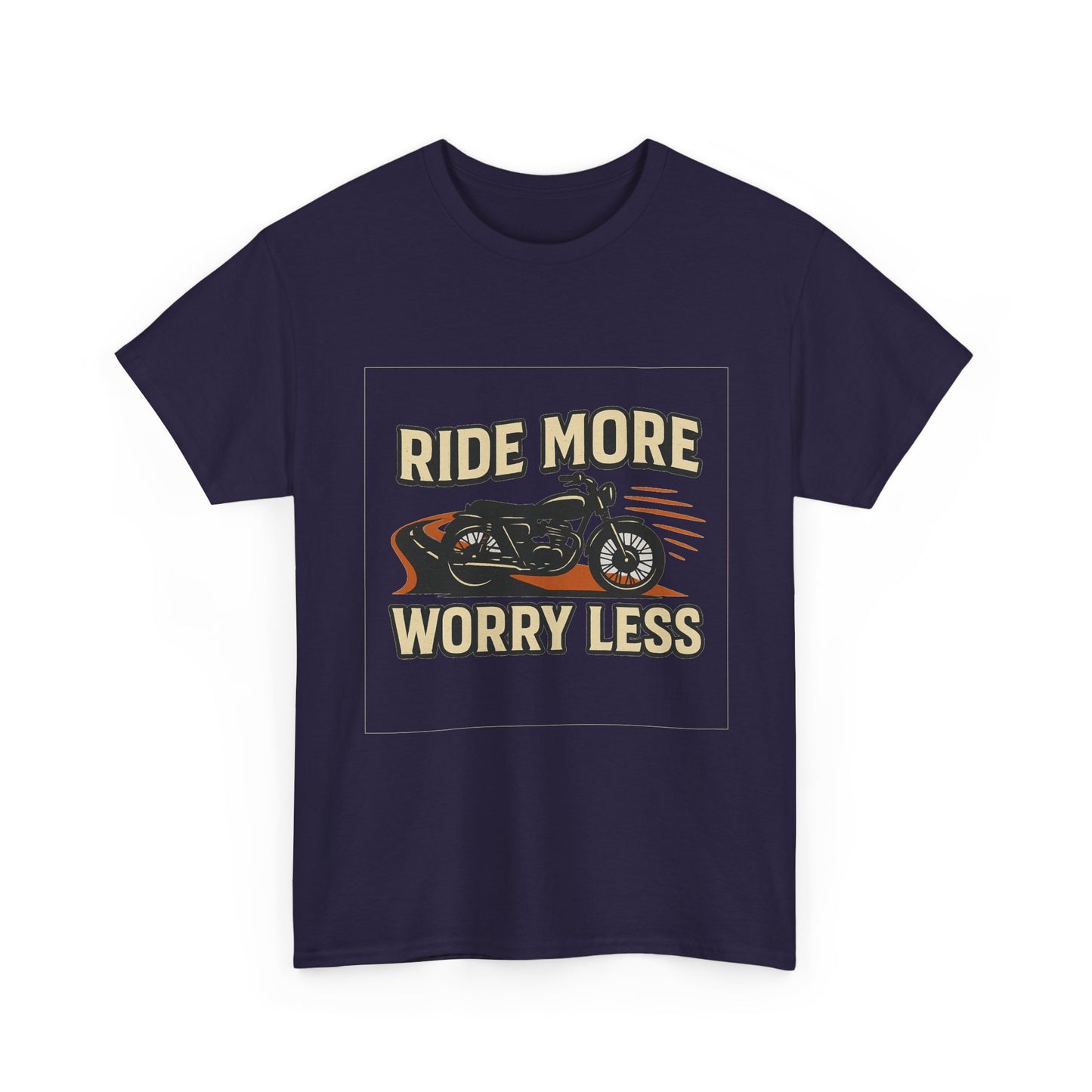 Ride More Worry Less Unisex Heavy Cotton Tee