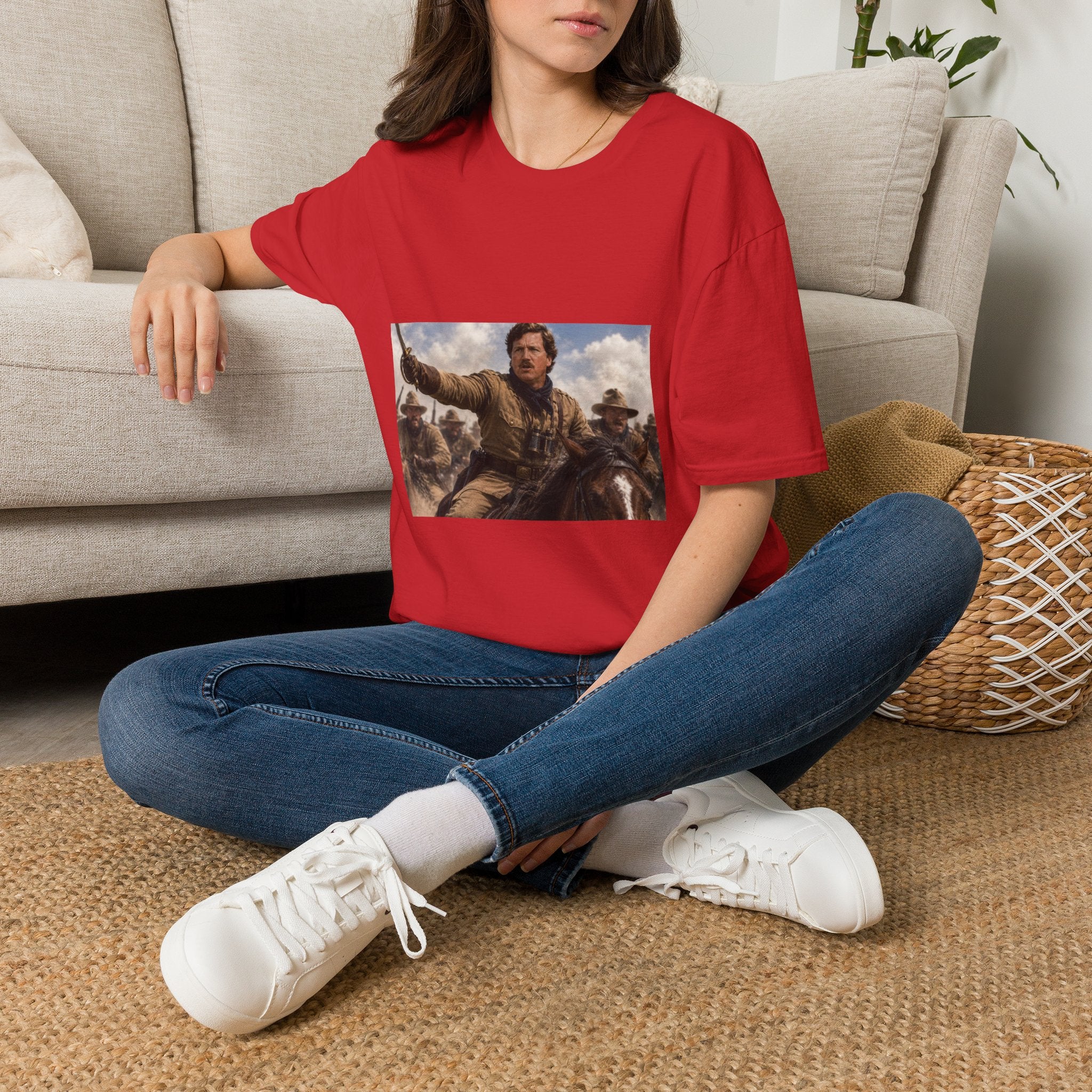 Tucker Rough Rider T-Shirt - Political Parody Tee