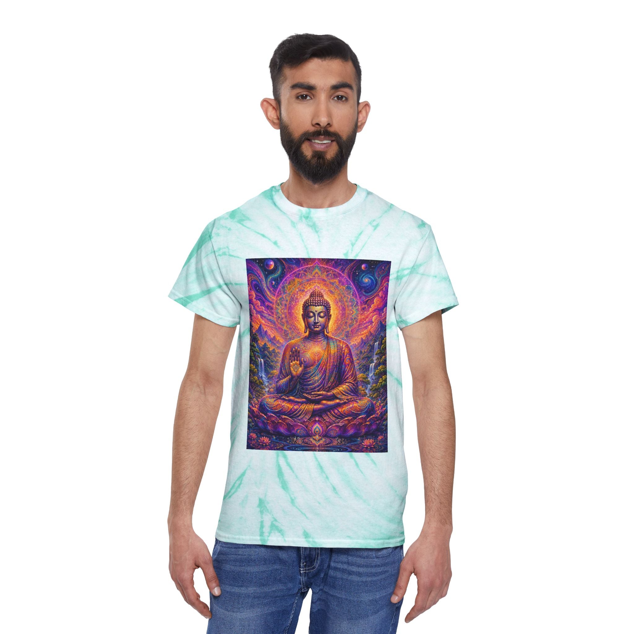 Cosmic Buddha Tie-Dye Cyclone Tee