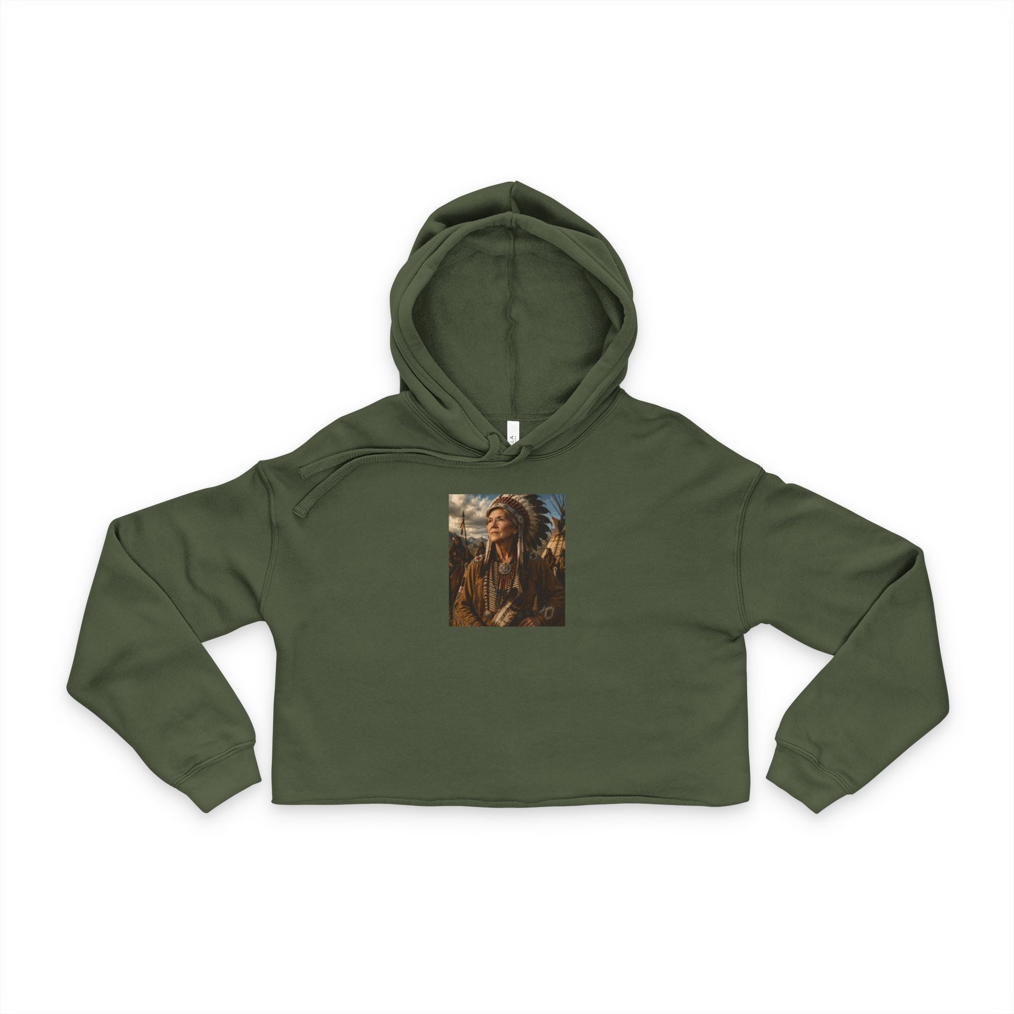 Elizabeth Warren Chief Women's Crop Hoodie