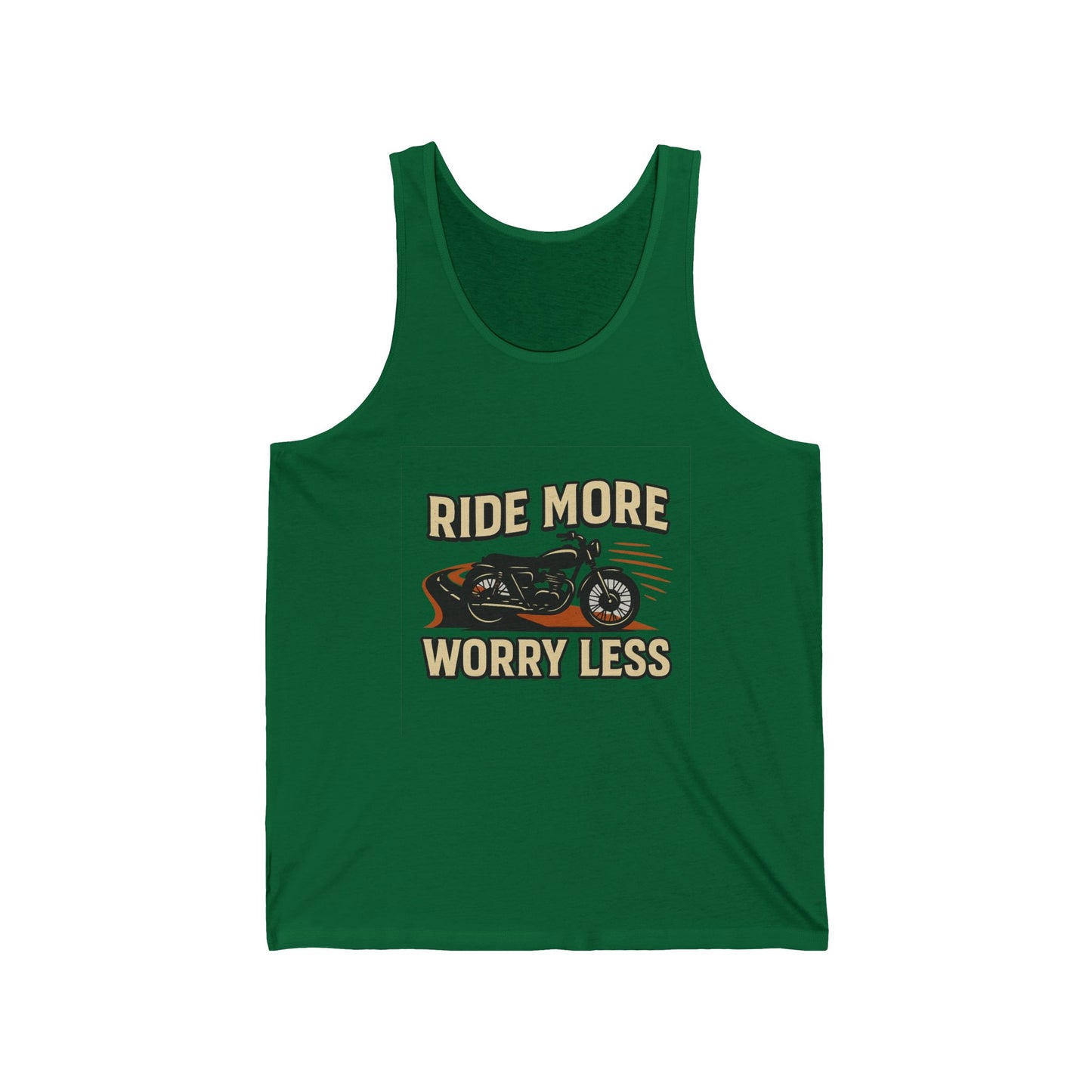 Ride More Worry Less Unisex Jersey Tank