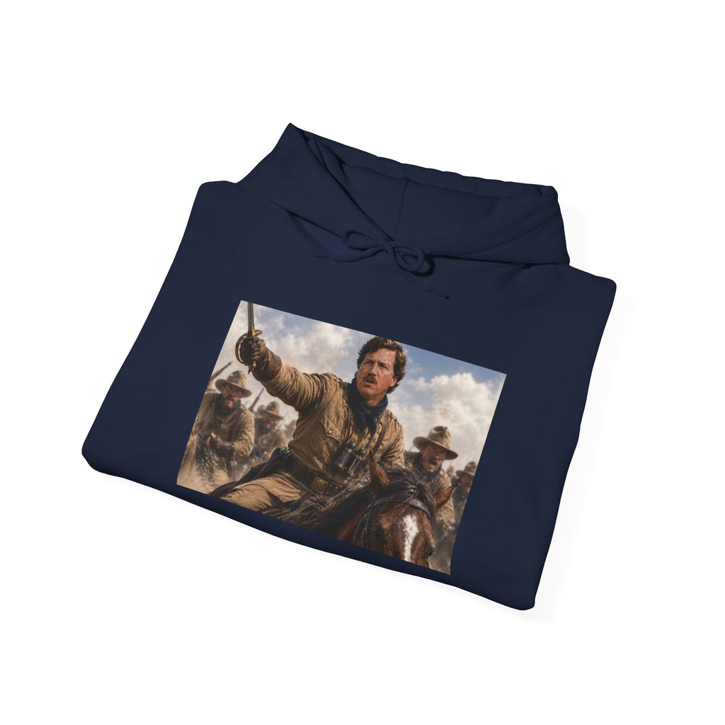 Tucker Rough Rider Hoodie - Political Parody Sweatshirt