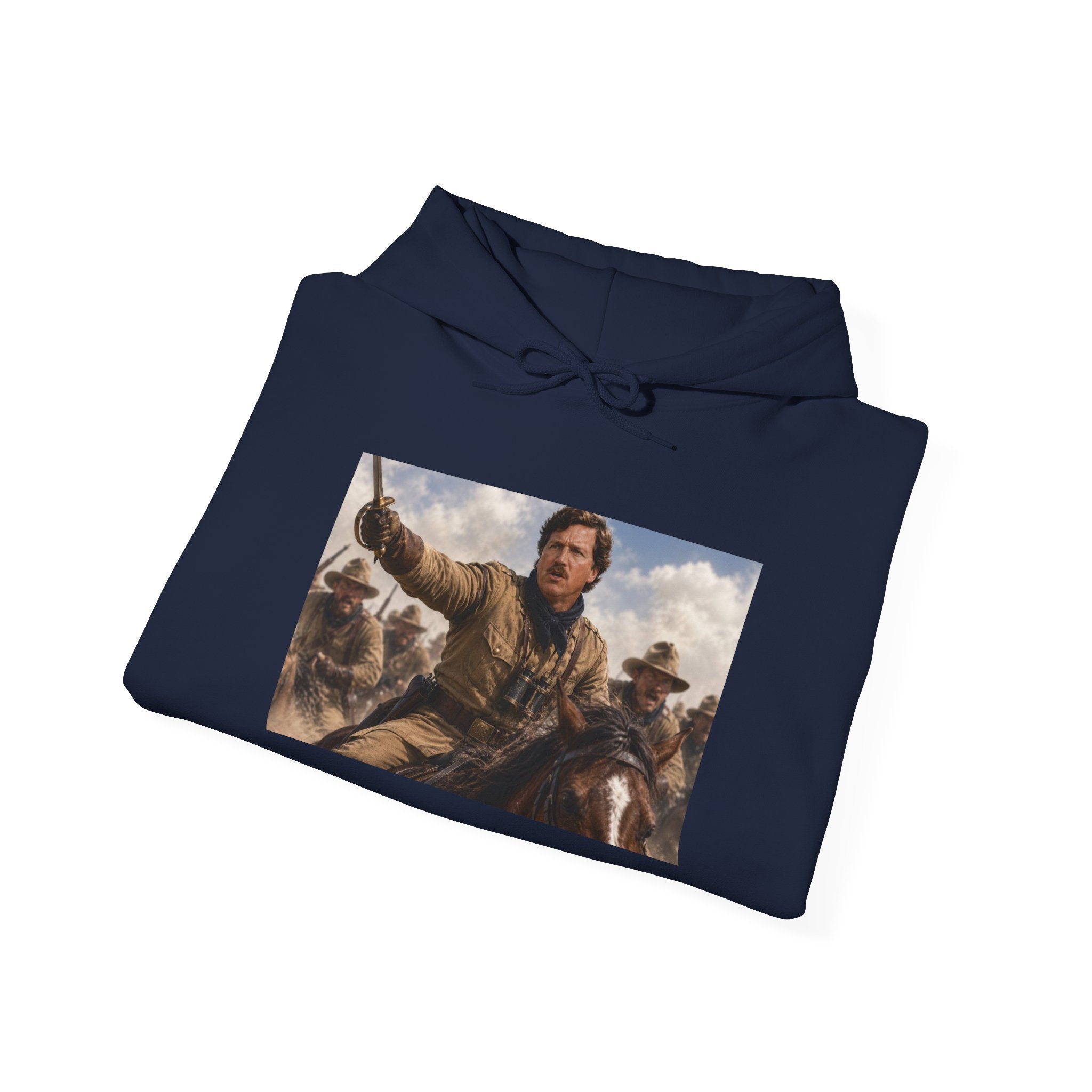 Tucker Rough Rider Hoodie - Political Parody Sweatshirt