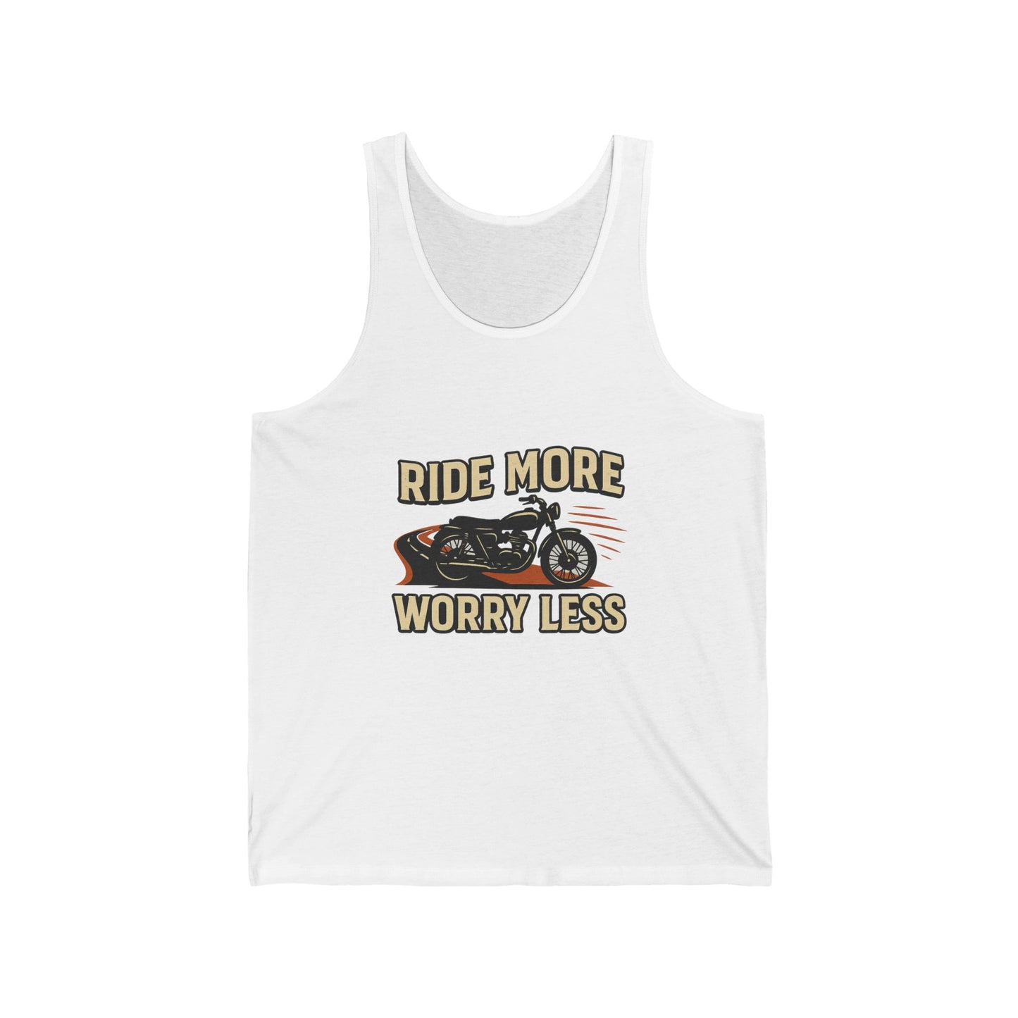 Ride More Worry Less Unisex Jersey Tank