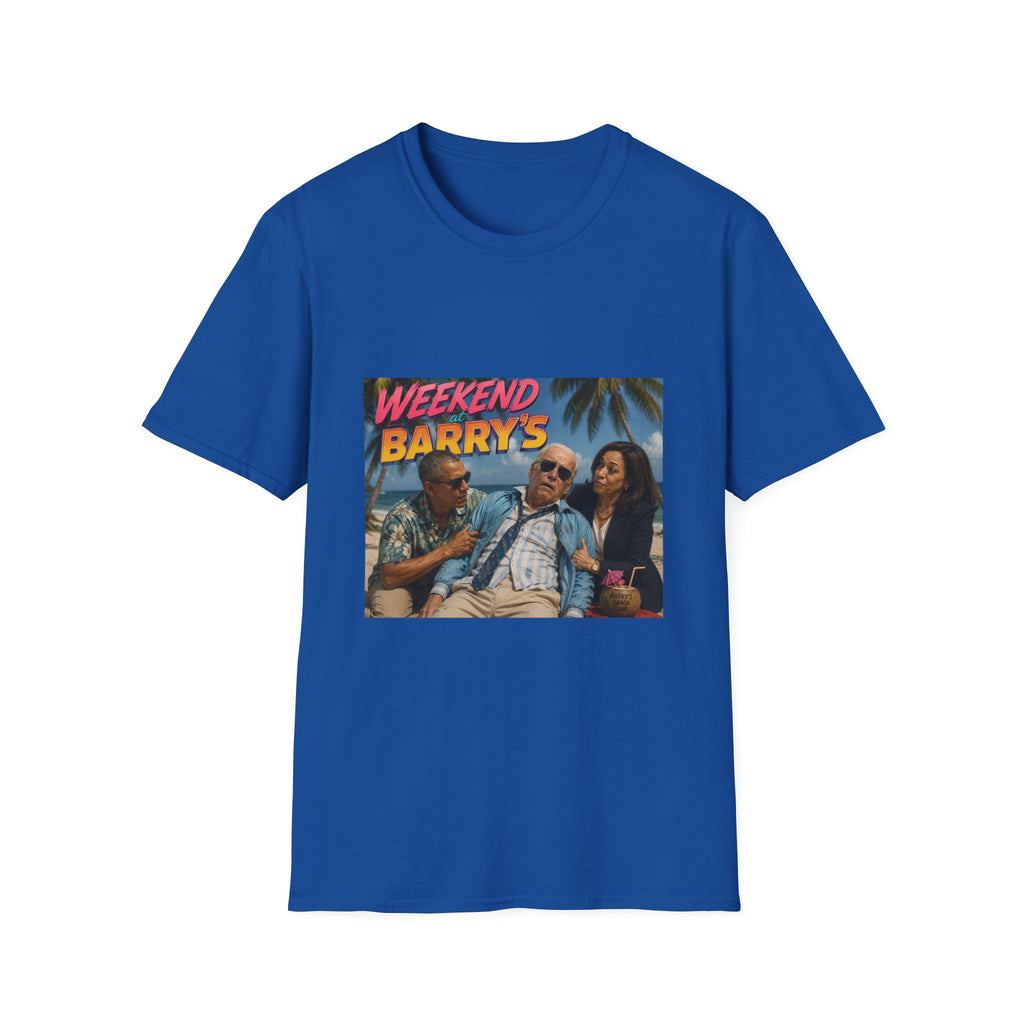 Weekend at Barrys T-Shirt - Political Parody Tee
