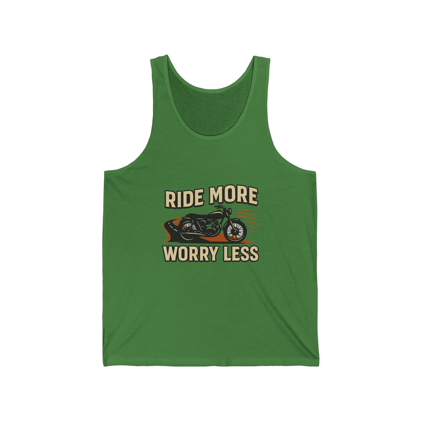 Ride More Worry Less Unisex Jersey Tank