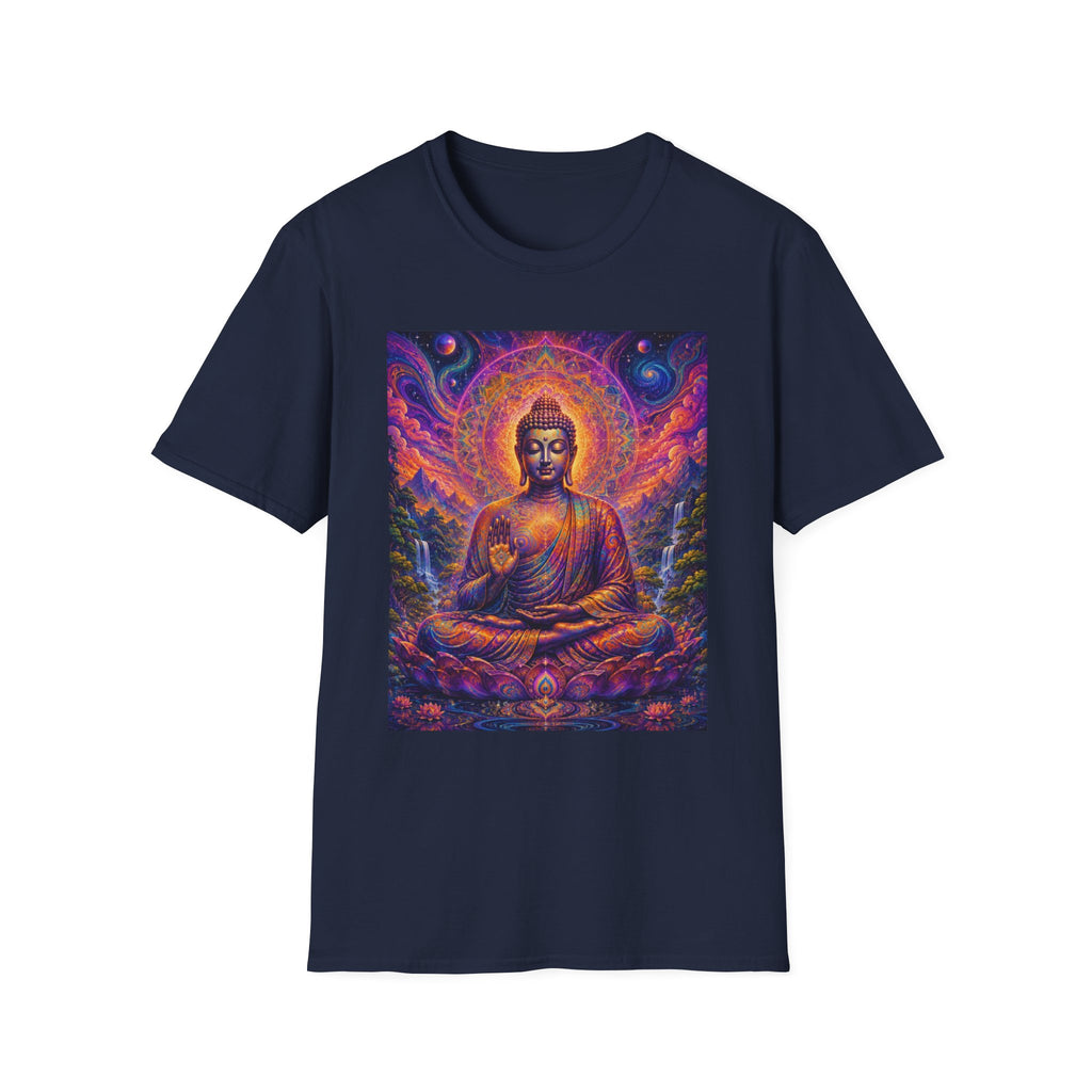 Cosmic Buddha T-Shirt - Visionary Spiritual Art