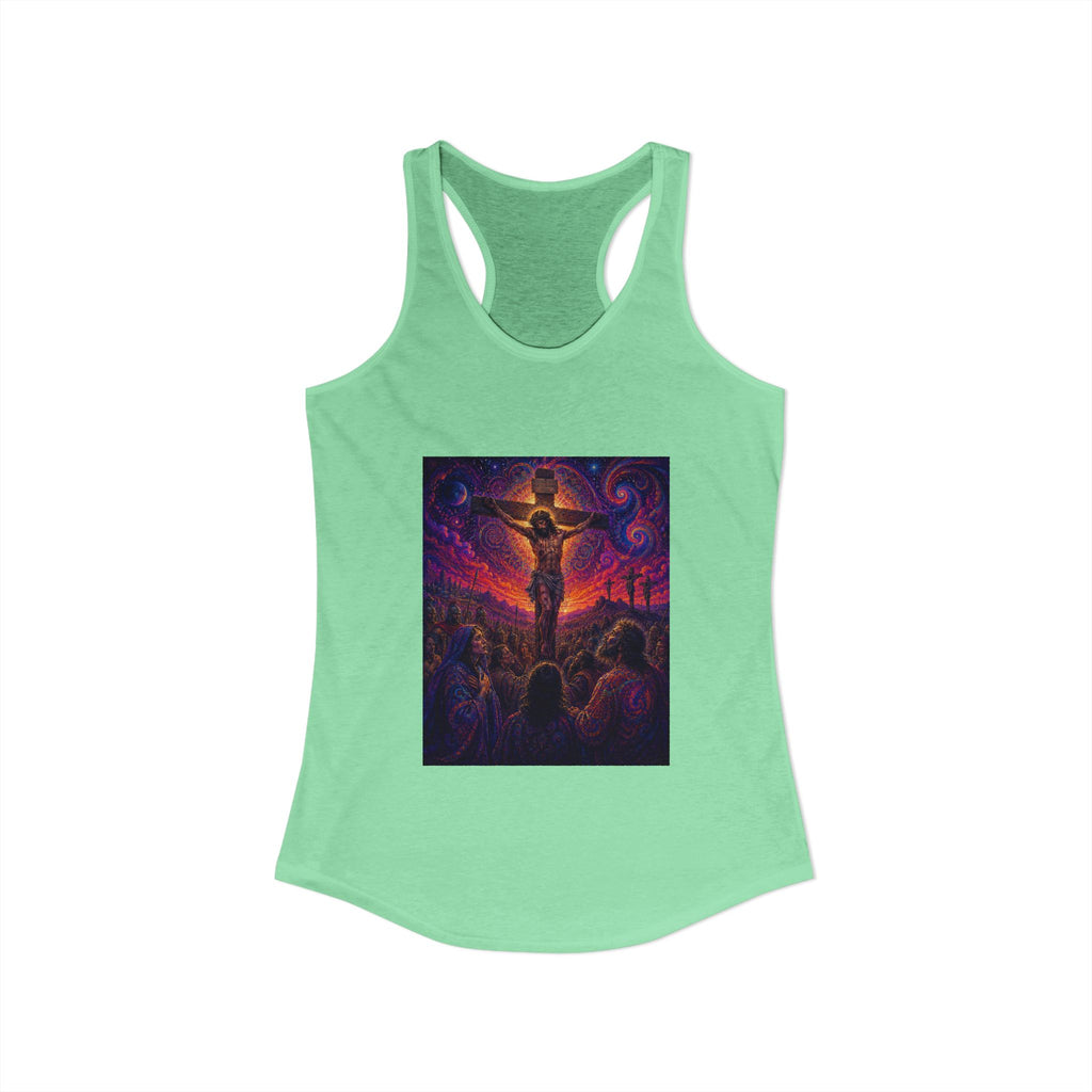 Psychedelic Crucifixion Women's Racerback Tank