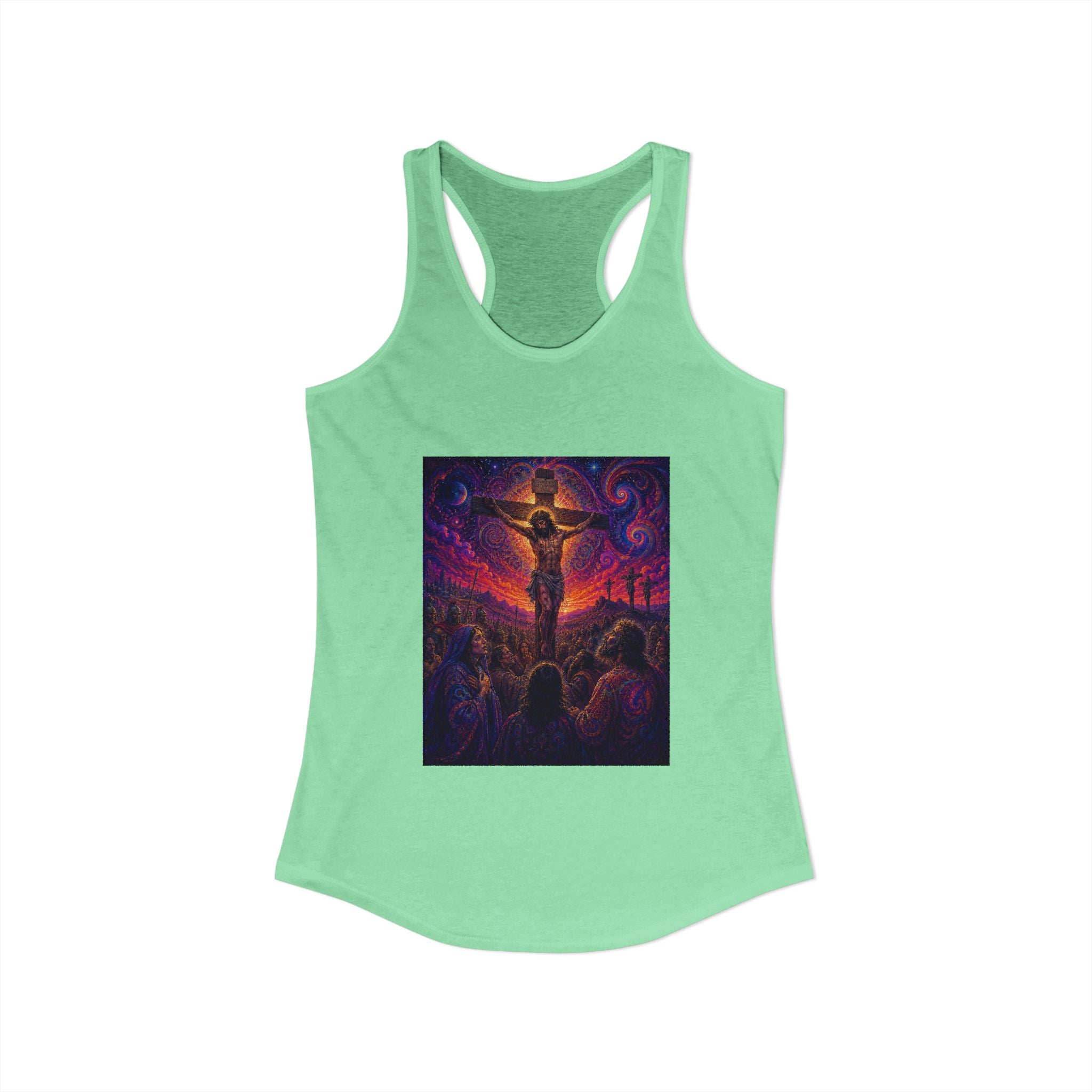 Psychedelic Crucifixion Women's Racerback Tank