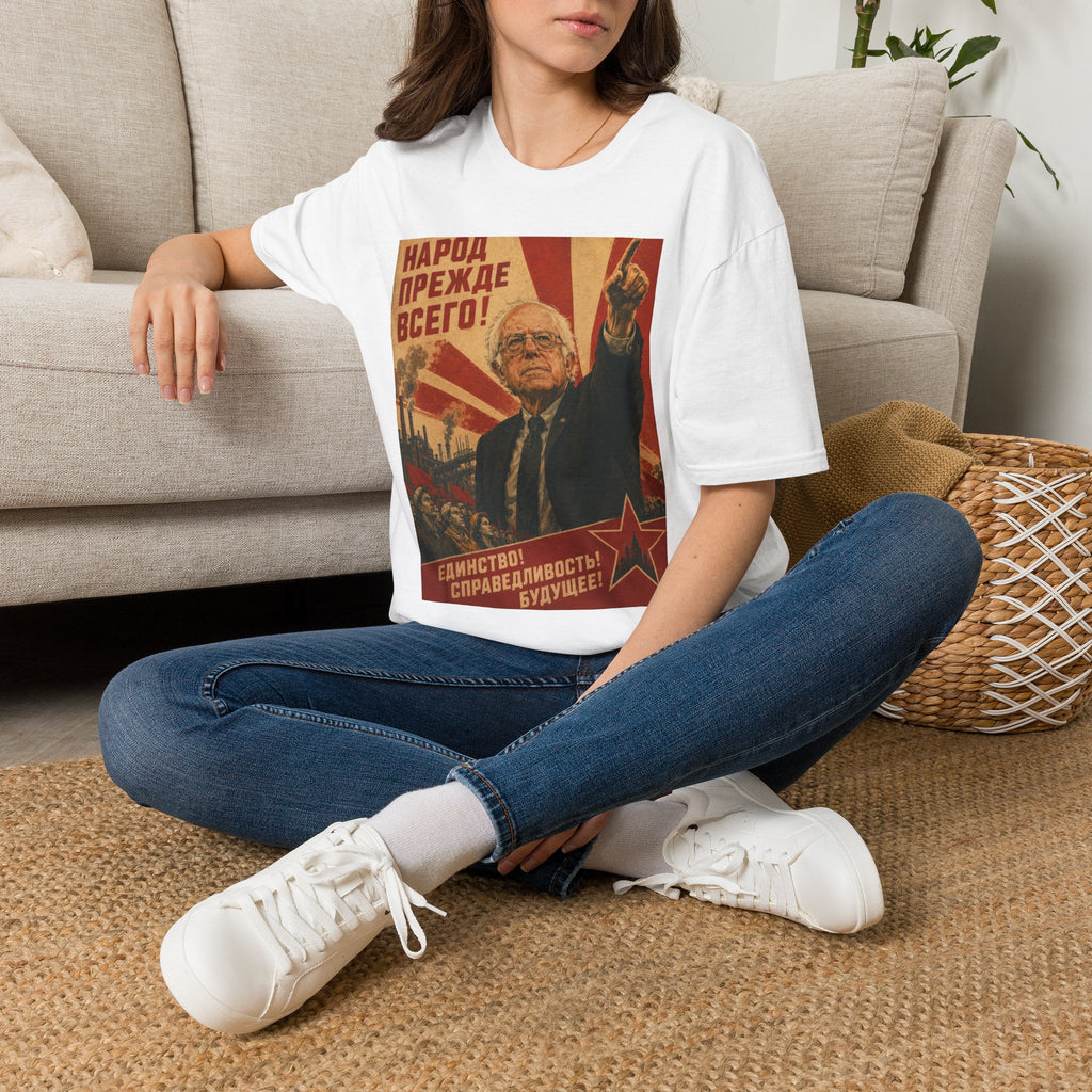 Bernie Soviet Poster T-Shirt - Political Parody Tee