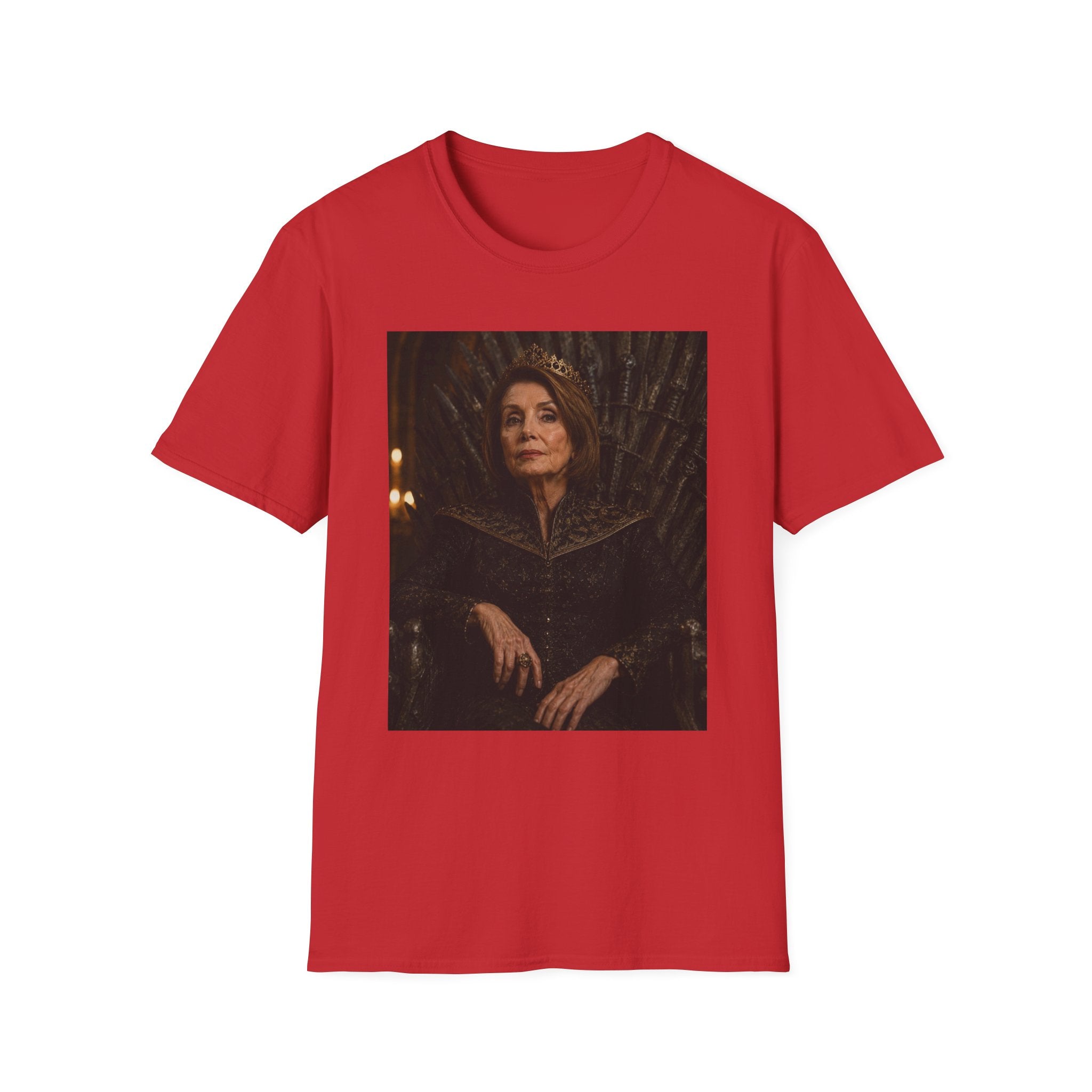 Pelosi Queen Throne T-Shirt - Political Parody Tee