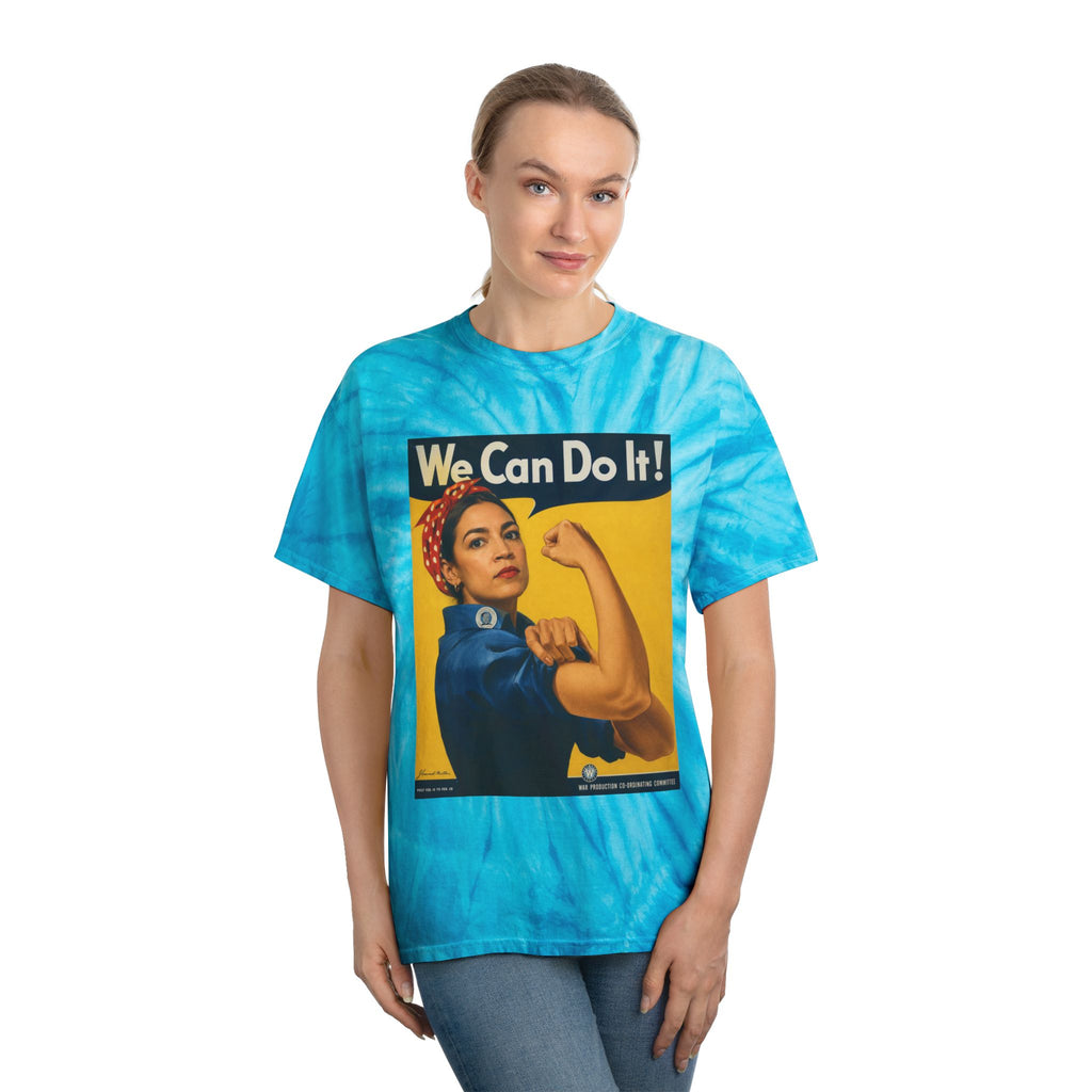 AOC Rosie Riveter Tie-Dye Cyclone Tee