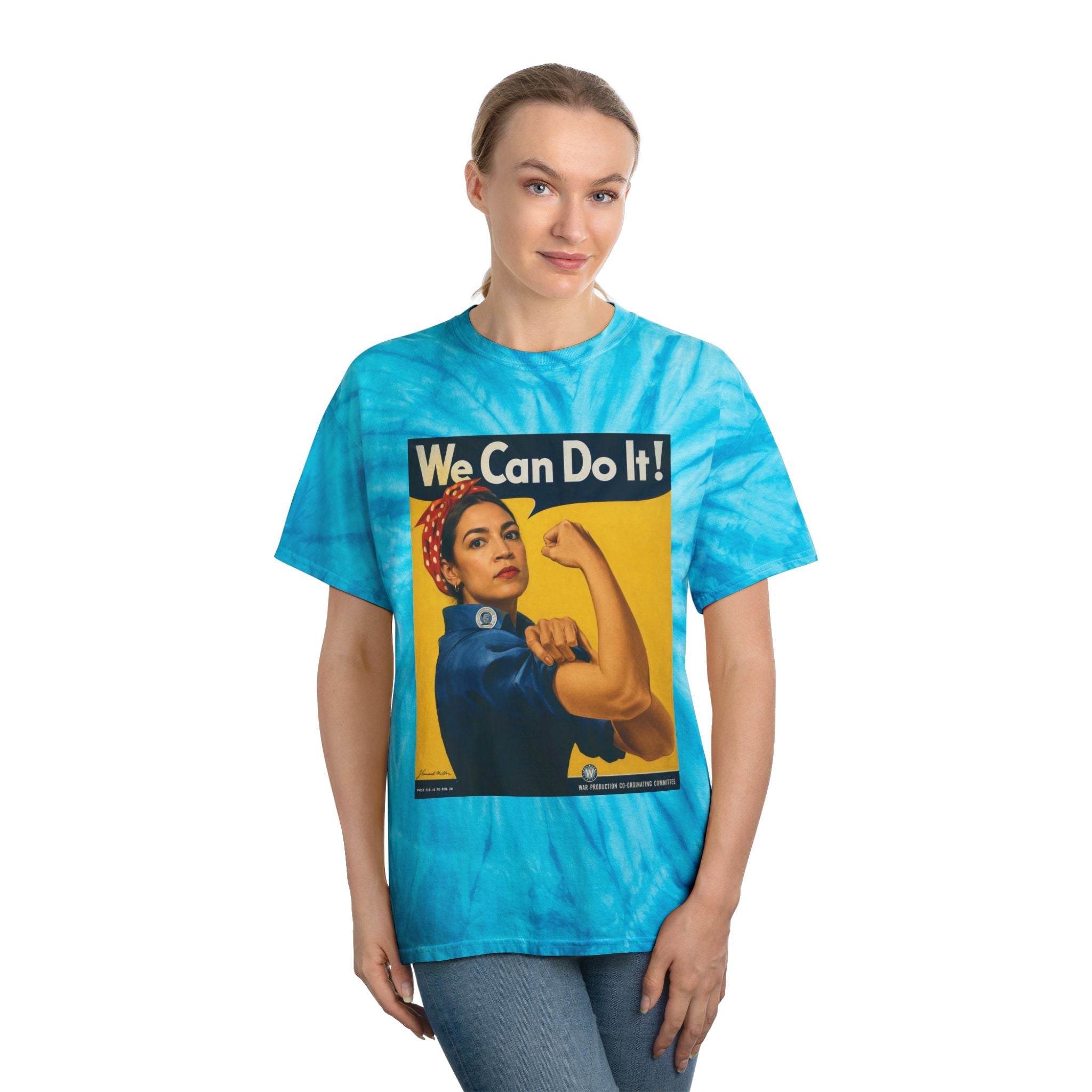 AOC Rosie Riveter Tie-Dye Cyclone Tee