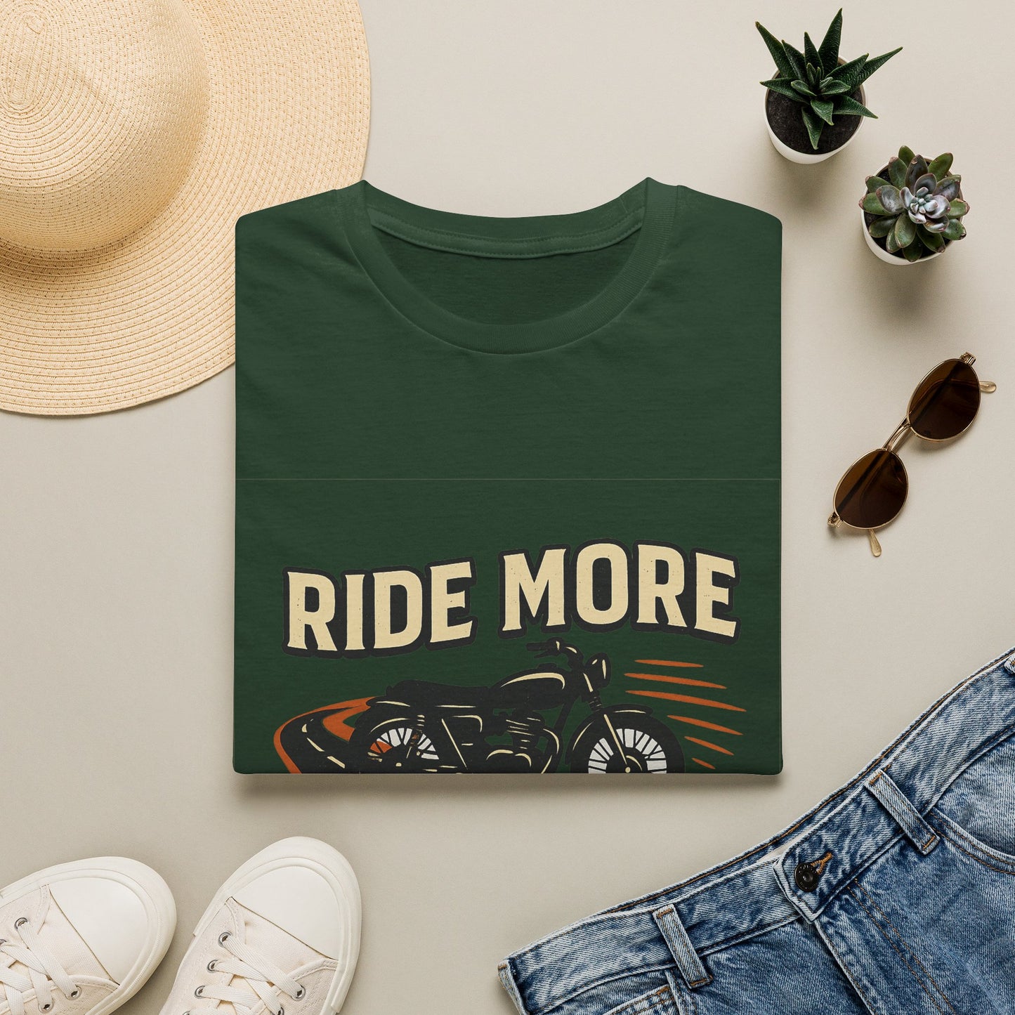 Ride More Worry Less T-Shirt