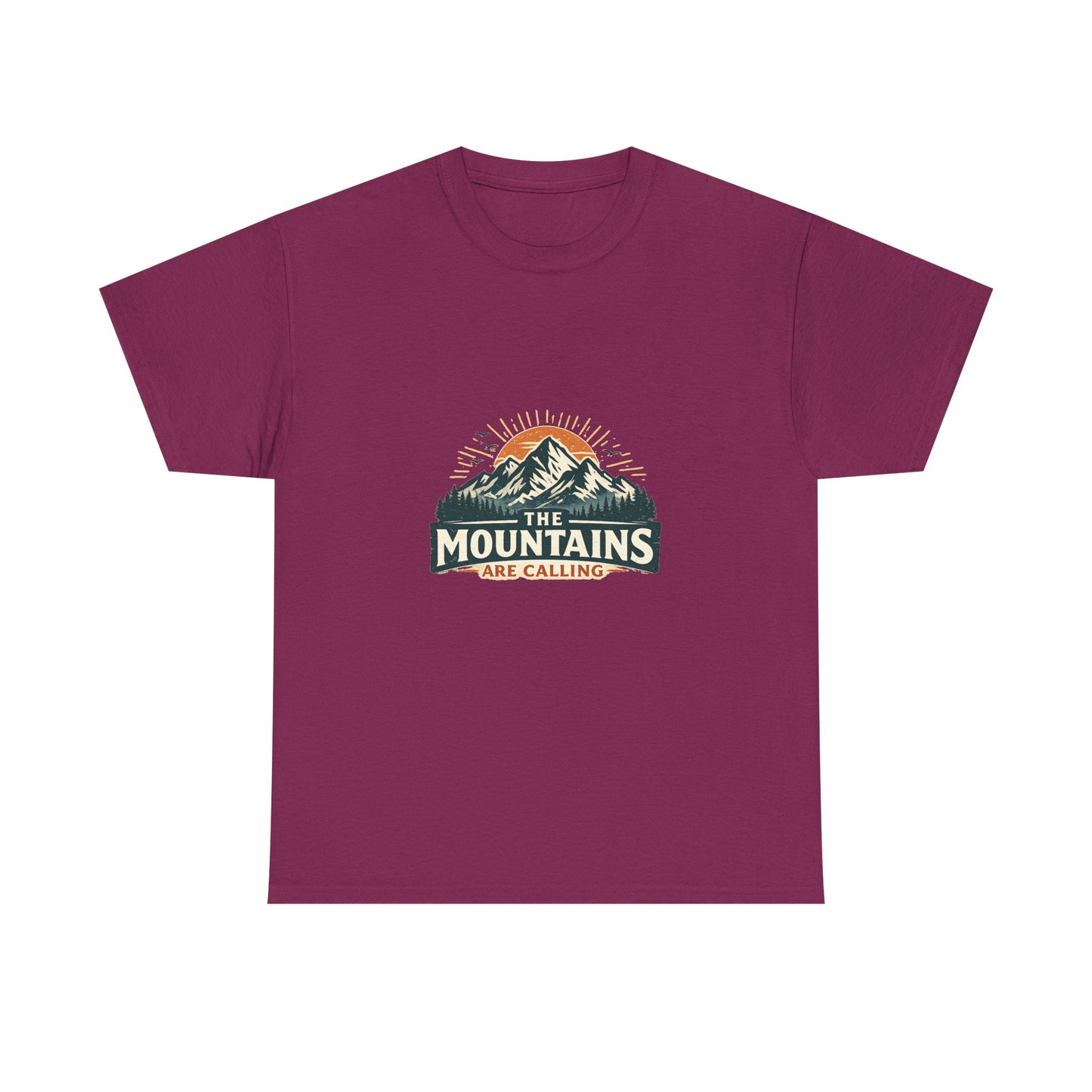 The Mountains Are Calling Unisex Heavy Cotton Tee