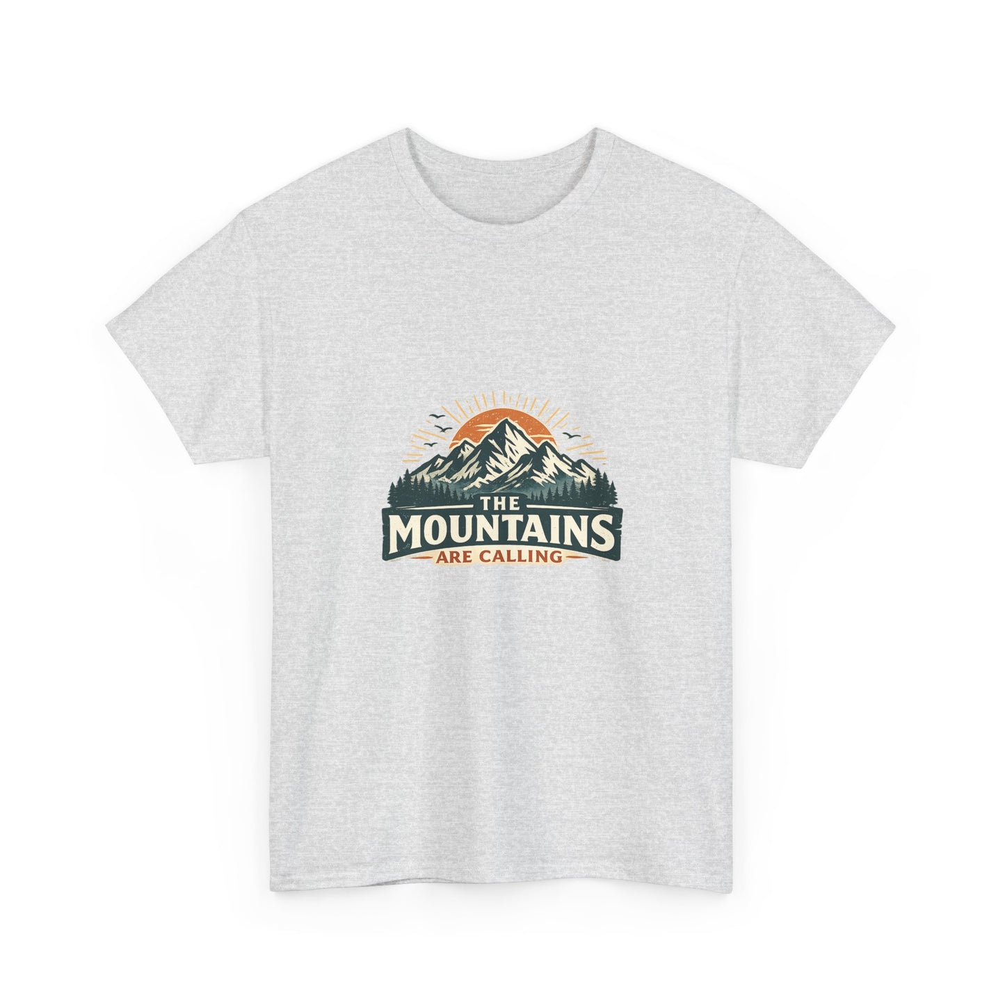 The Mountains Are Calling Unisex Heavy Cotton Tee