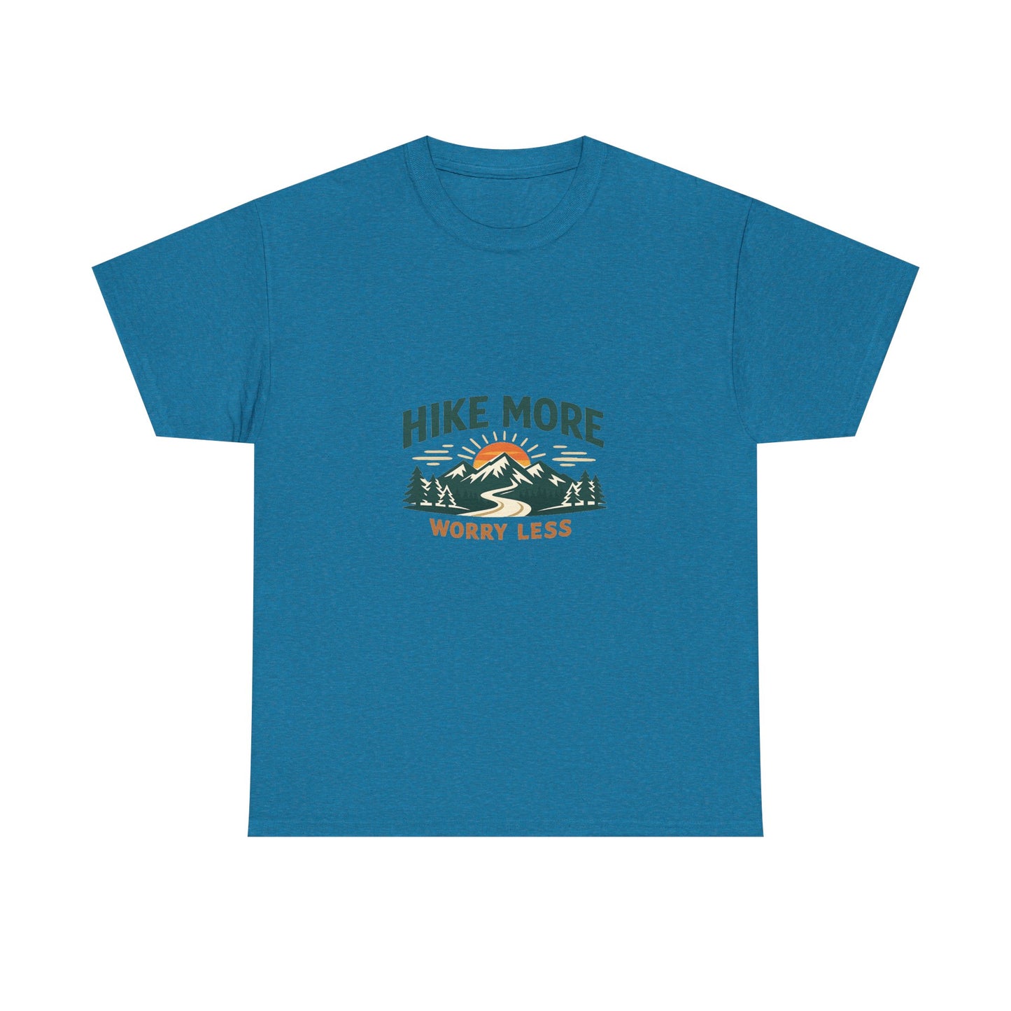 Hike More Worry Less Unisex Heavy Cotton Tee