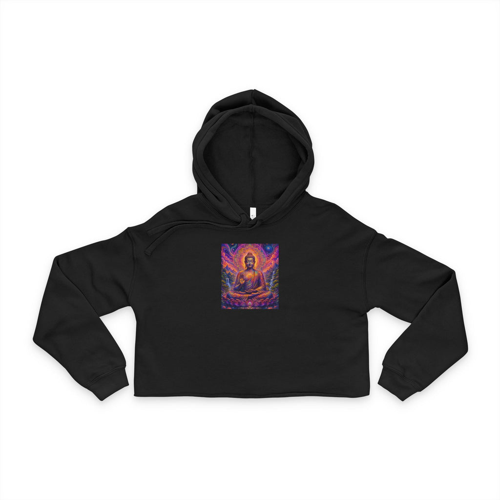 Cosmic Buddha Women's Crop Hoodie