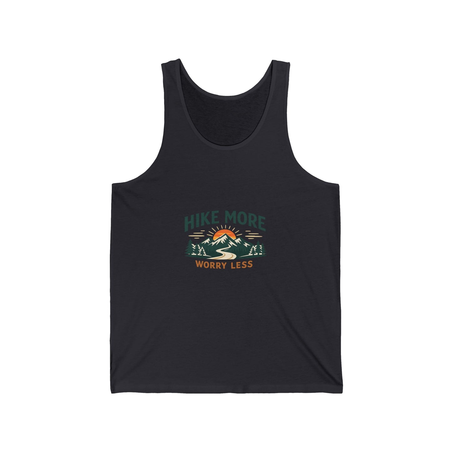 Hike More Worry Less Unisex Jersey Tank