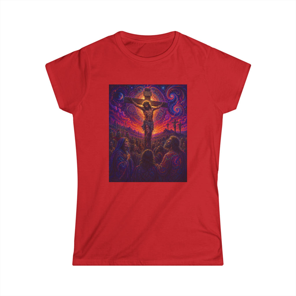 Psychedelic Crucifixion Women's Tee - Visionary Art