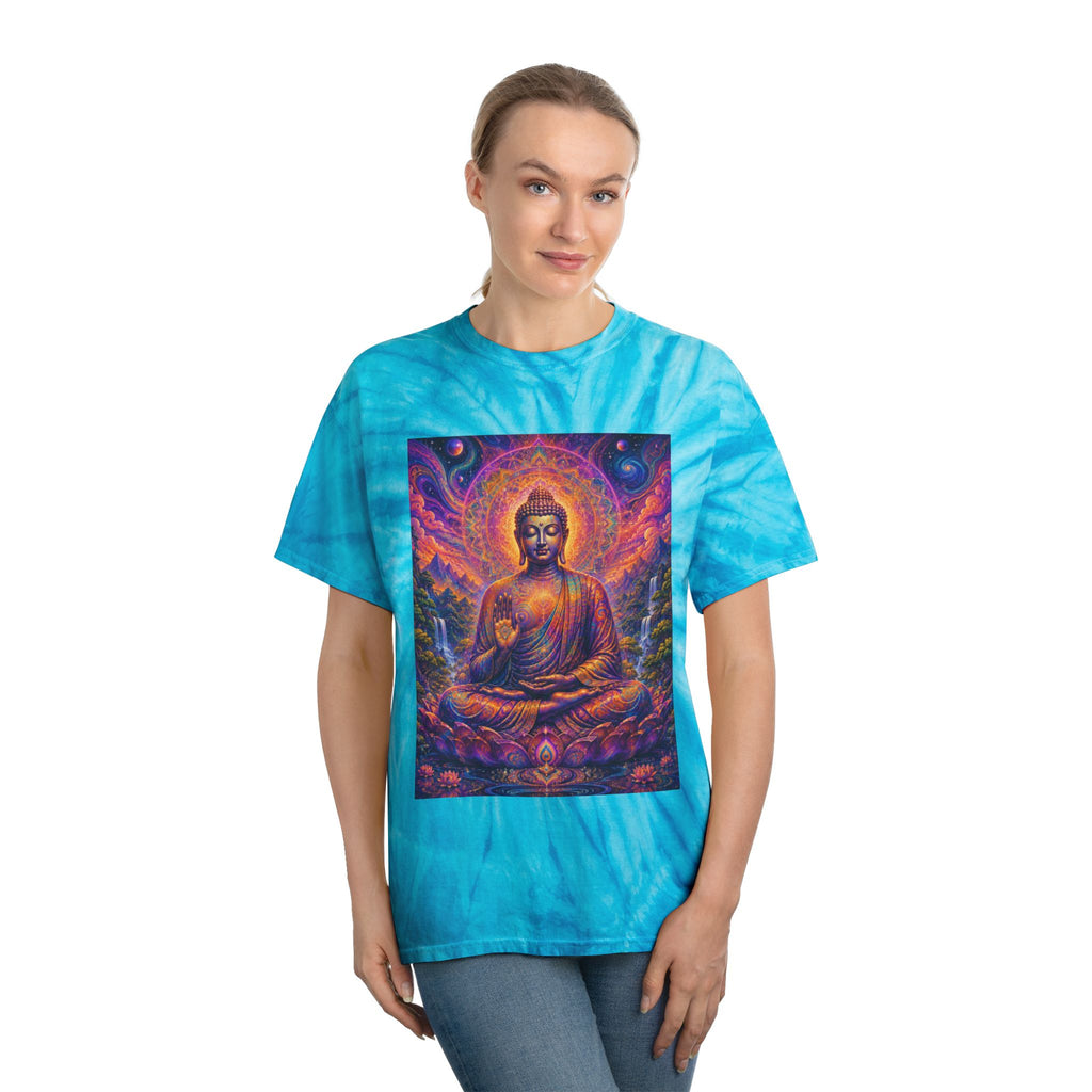 Cosmic Buddha Tie-Dye Cyclone Tee