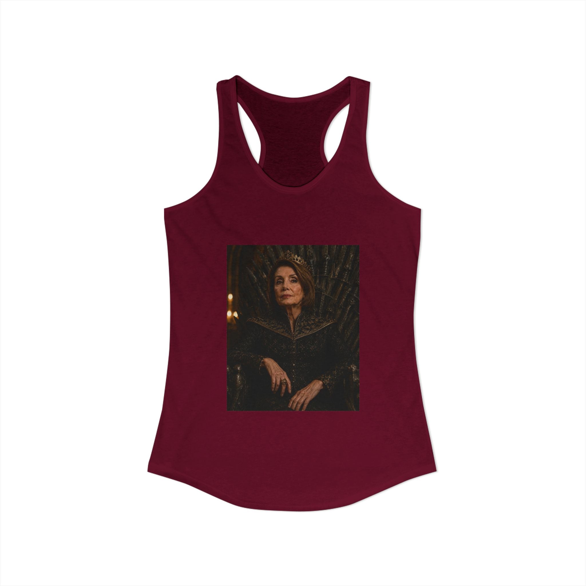 Pelosi Queen Throne Women's Racerback Tank